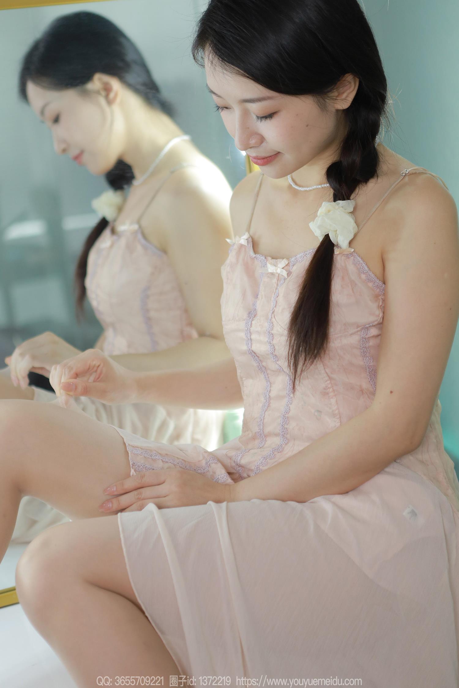 图片[48]-[IESS异思趣向] 2024.08.05 丝享家1812：小婕《藕粉吊带裙》[88P] – 速更版-美库