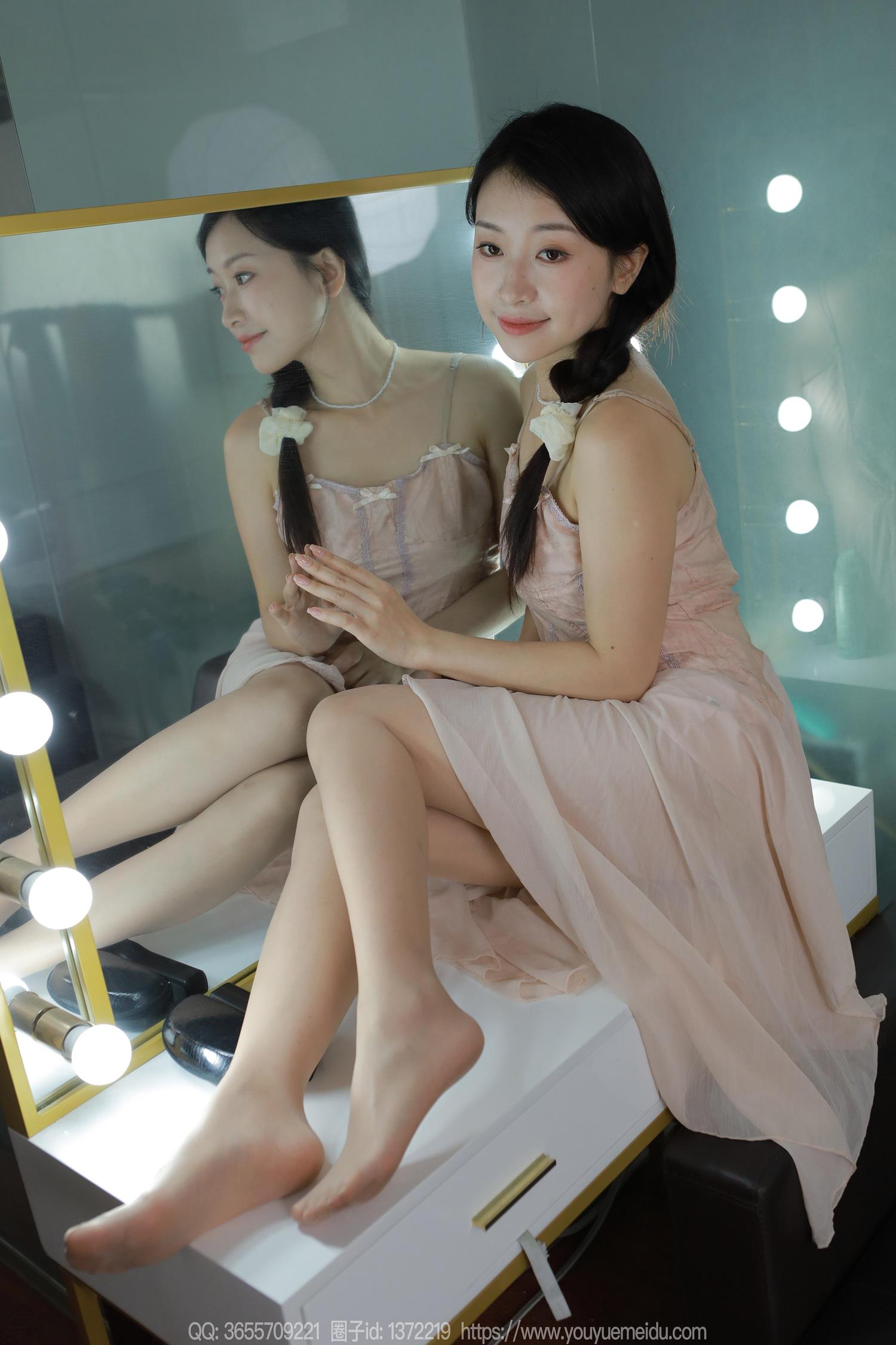 图片[58]-[IESS异思趣向] 2024.08.05 丝享家1812：小婕《藕粉吊带裙》[88P] – 速更版-美库