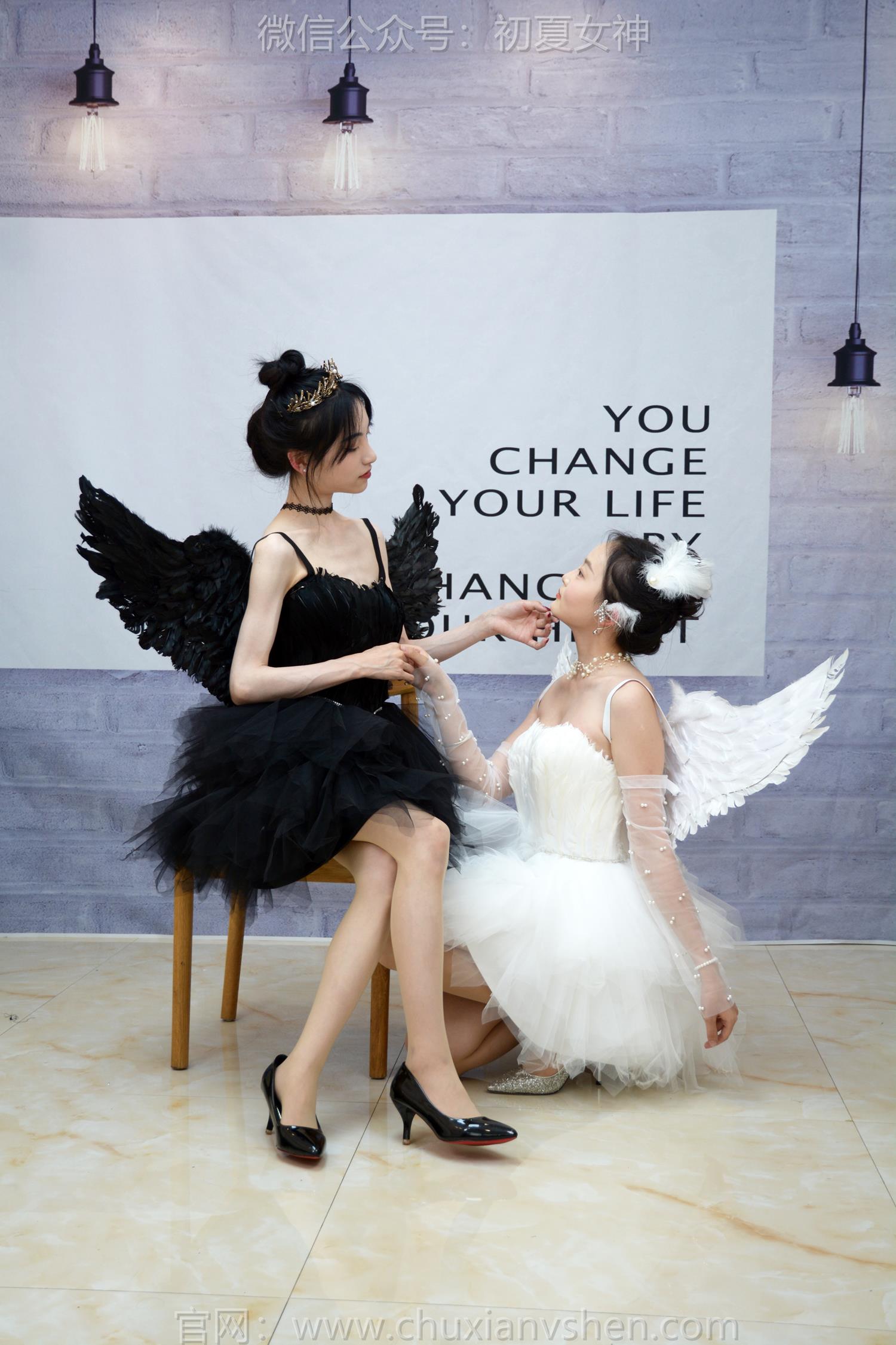 图片[18]-初夏女神 NO.207 柒柒、双双 黑白天鹅[90P] – 速更版-美库