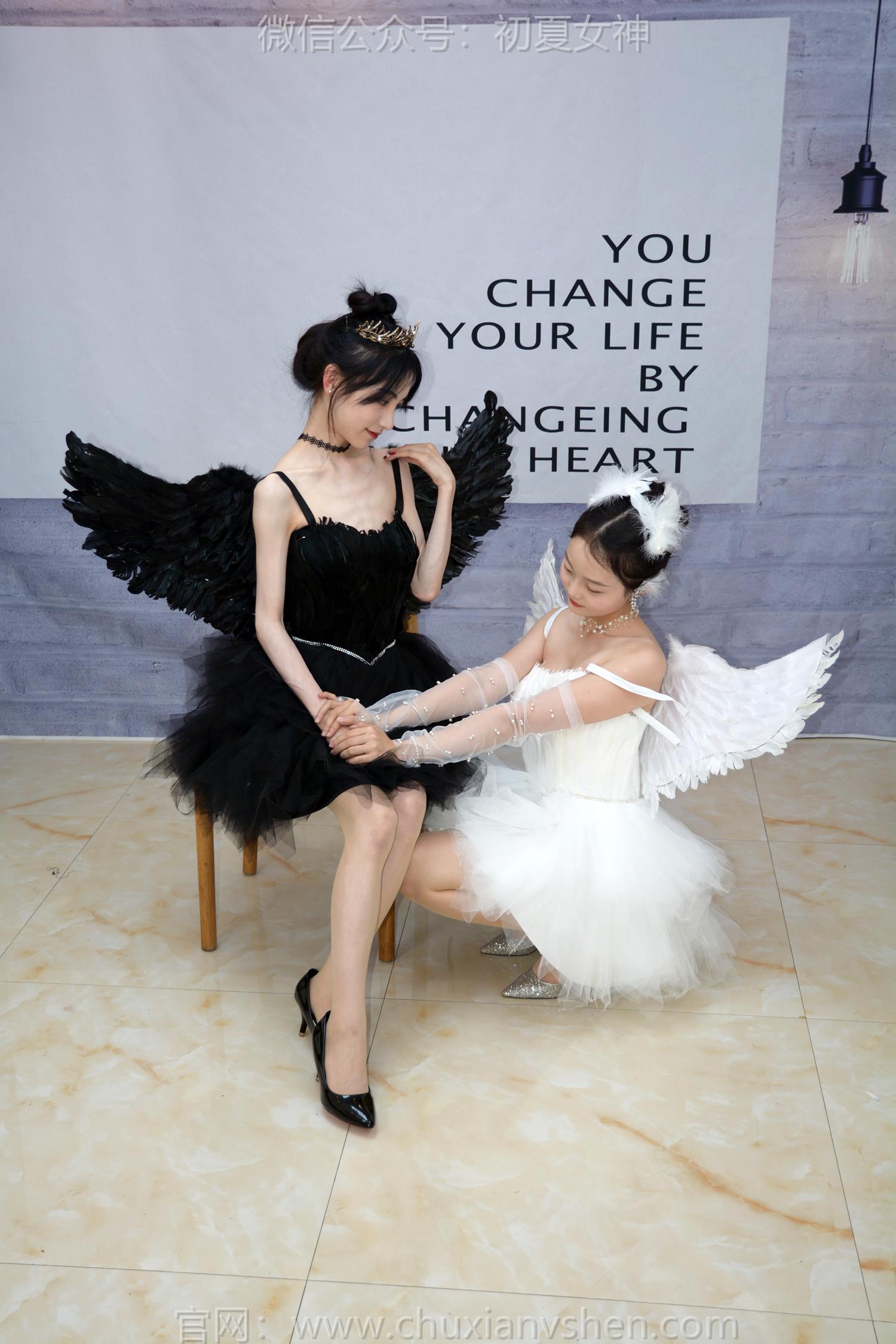 图片[21]-初夏女神 NO.207 柒柒、双双 黑白天鹅[90P] – 速更版-美库