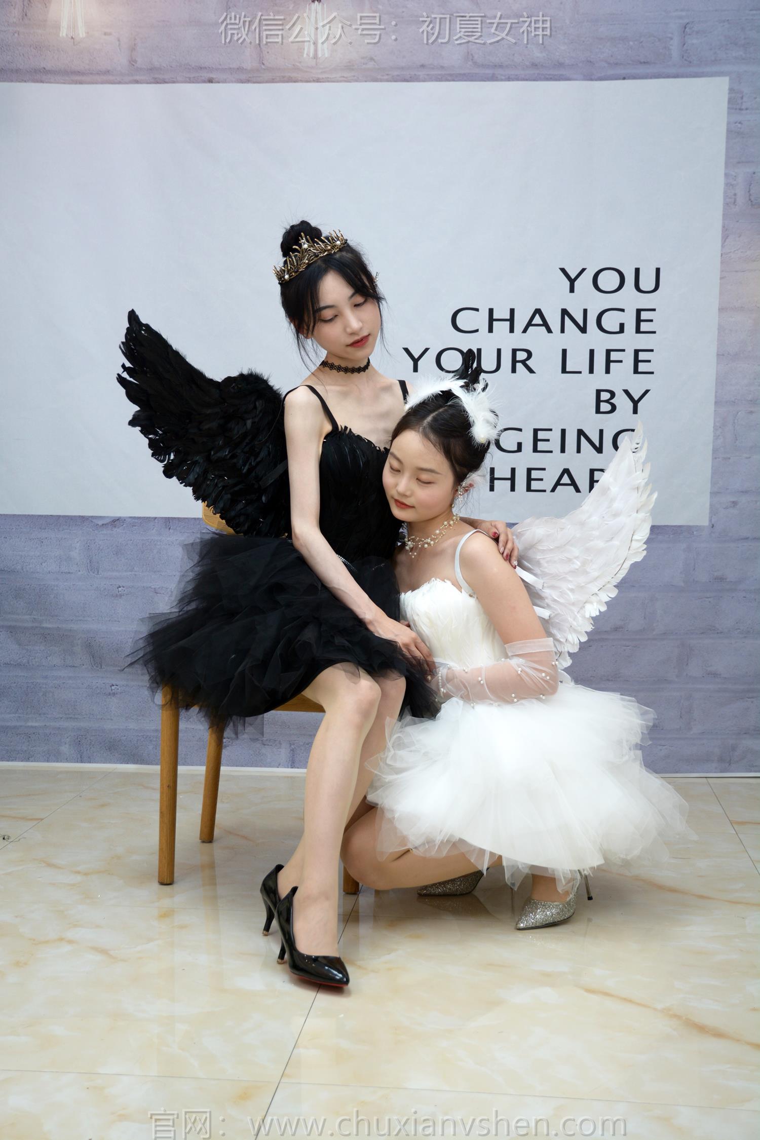 图片[22]-初夏女神 NO.207 柒柒、双双 黑白天鹅[90P] – 速更版-美库