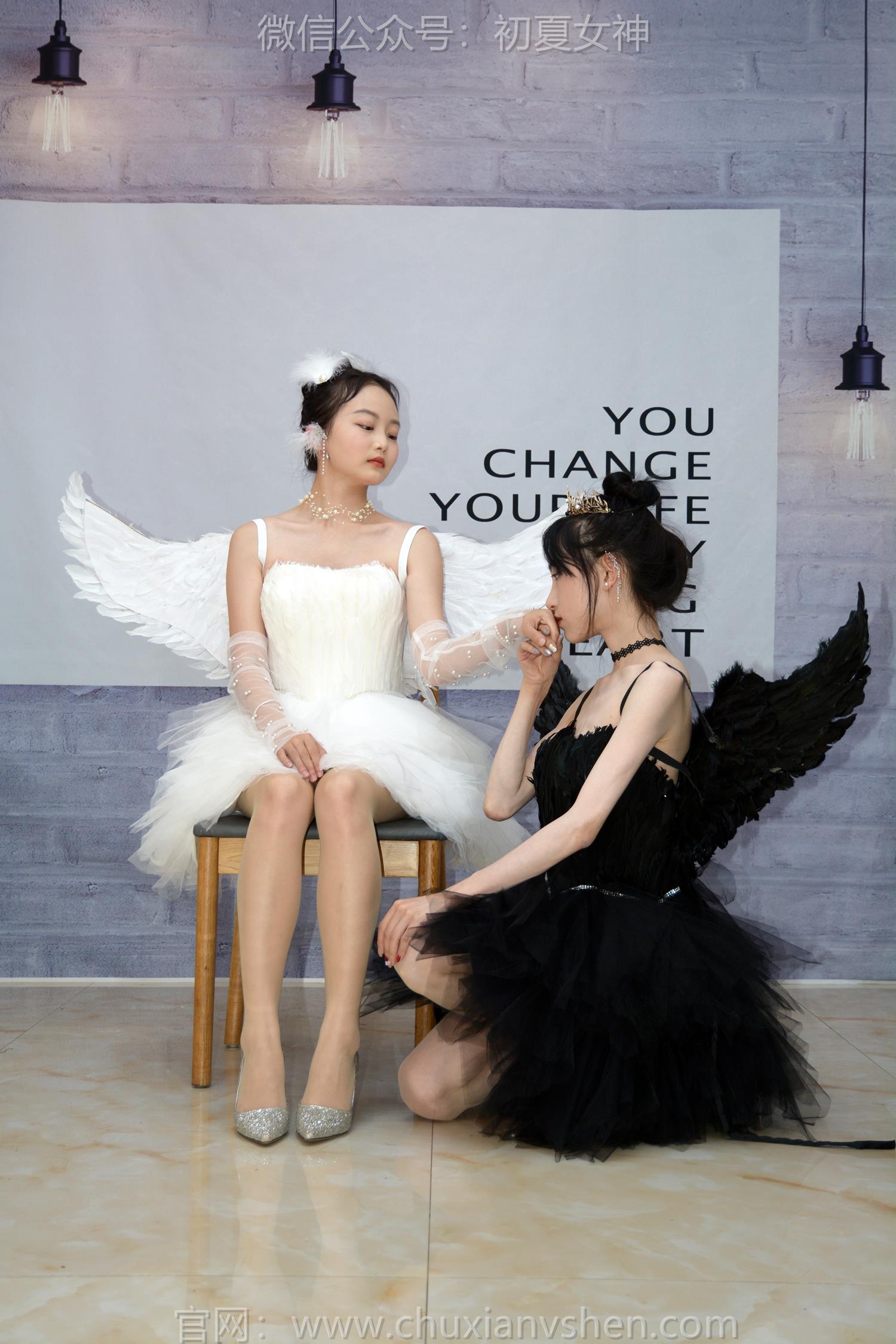 图片[25]-初夏女神 NO.207 柒柒、双双 黑白天鹅[90P] – 速更版-美库