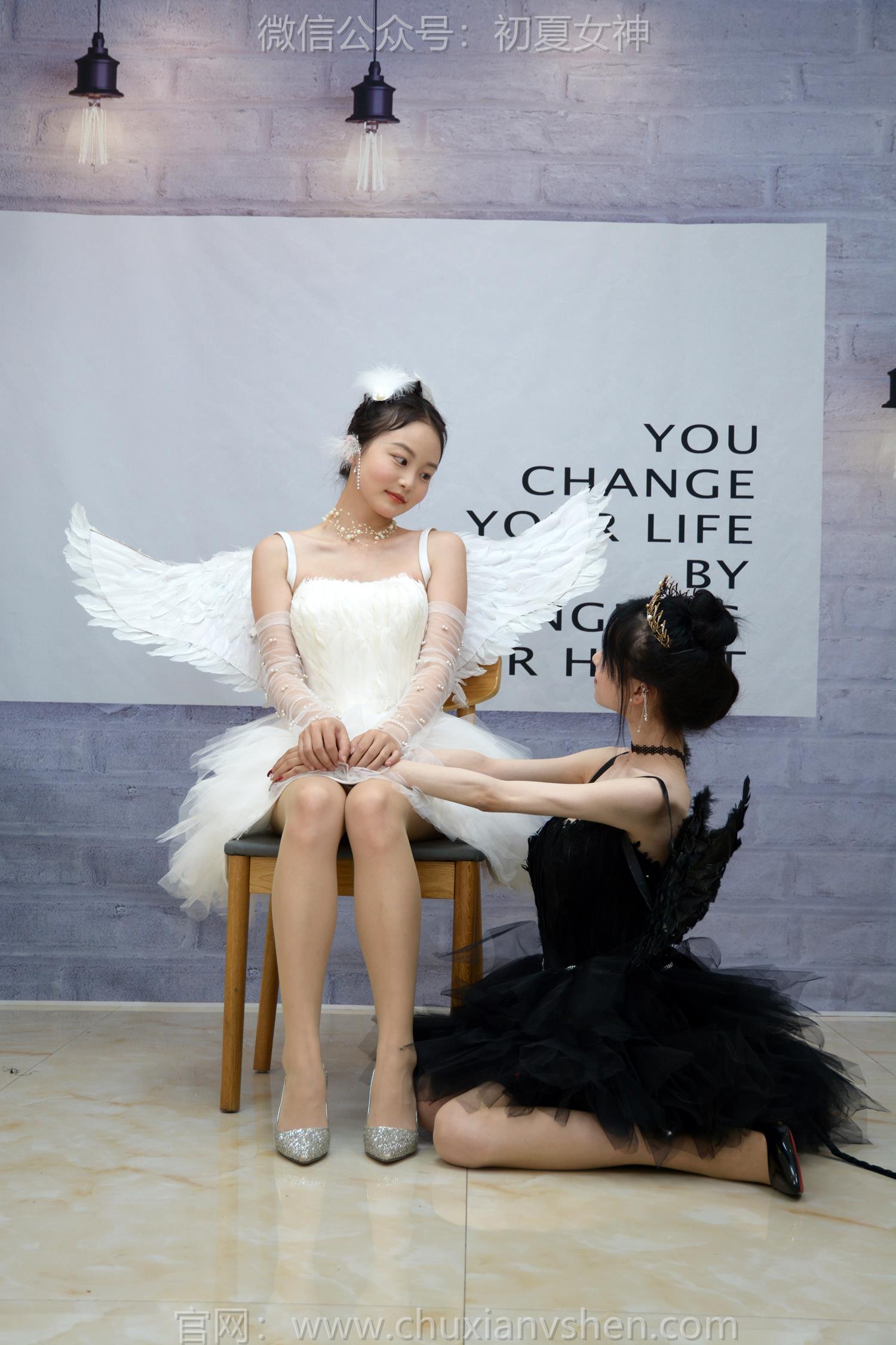 图片[27]-初夏女神 NO.207 柒柒、双双 黑白天鹅[90P] – 速更版-美库