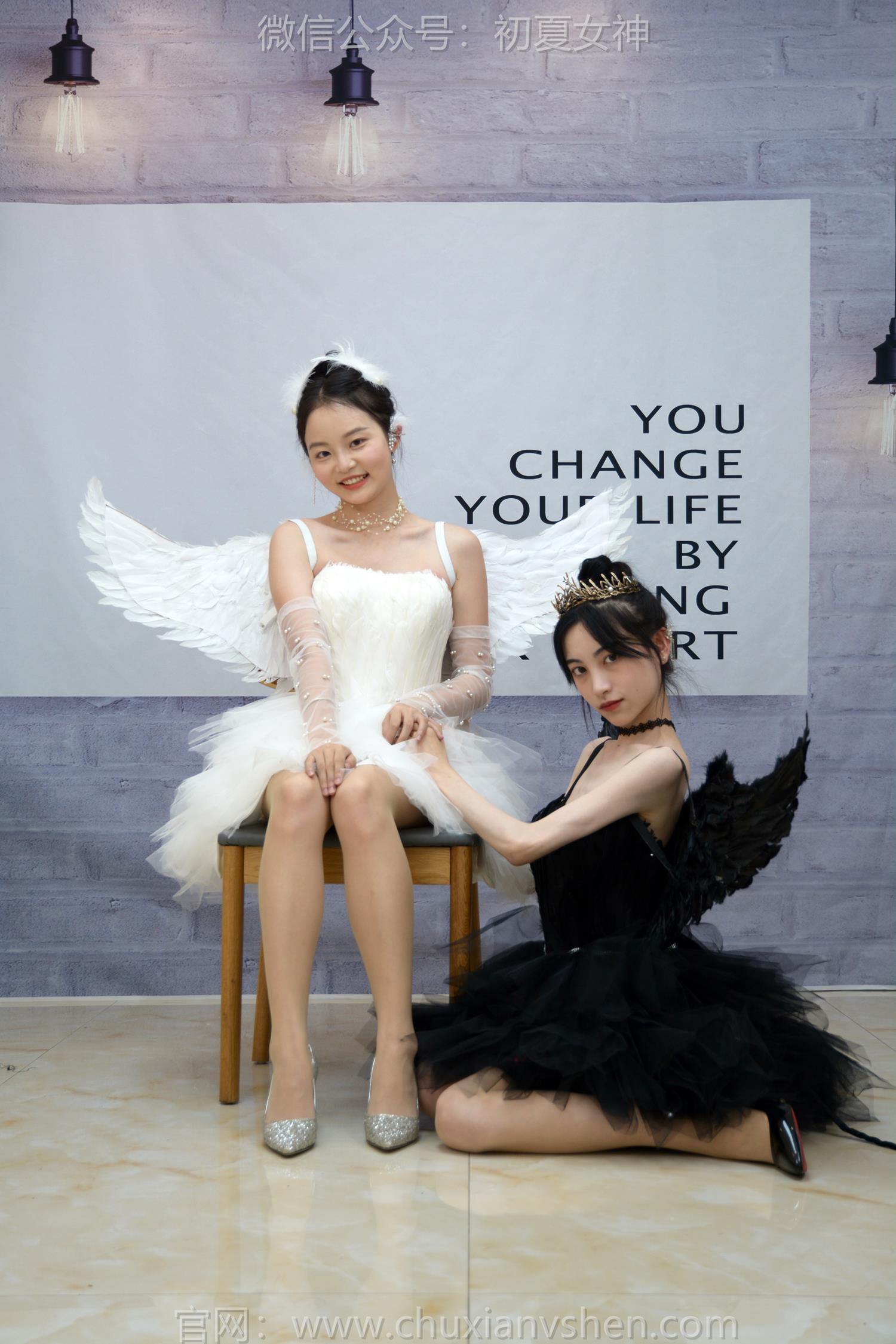 图片[30]-初夏女神 NO.207 柒柒、双双 黑白天鹅[90P] – 速更版-美库