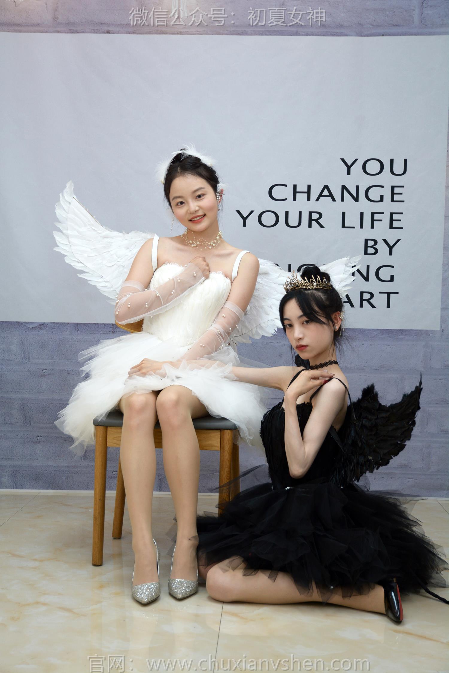 图片[32]-初夏女神 NO.207 柒柒、双双 黑白天鹅[90P] – 速更版-美库