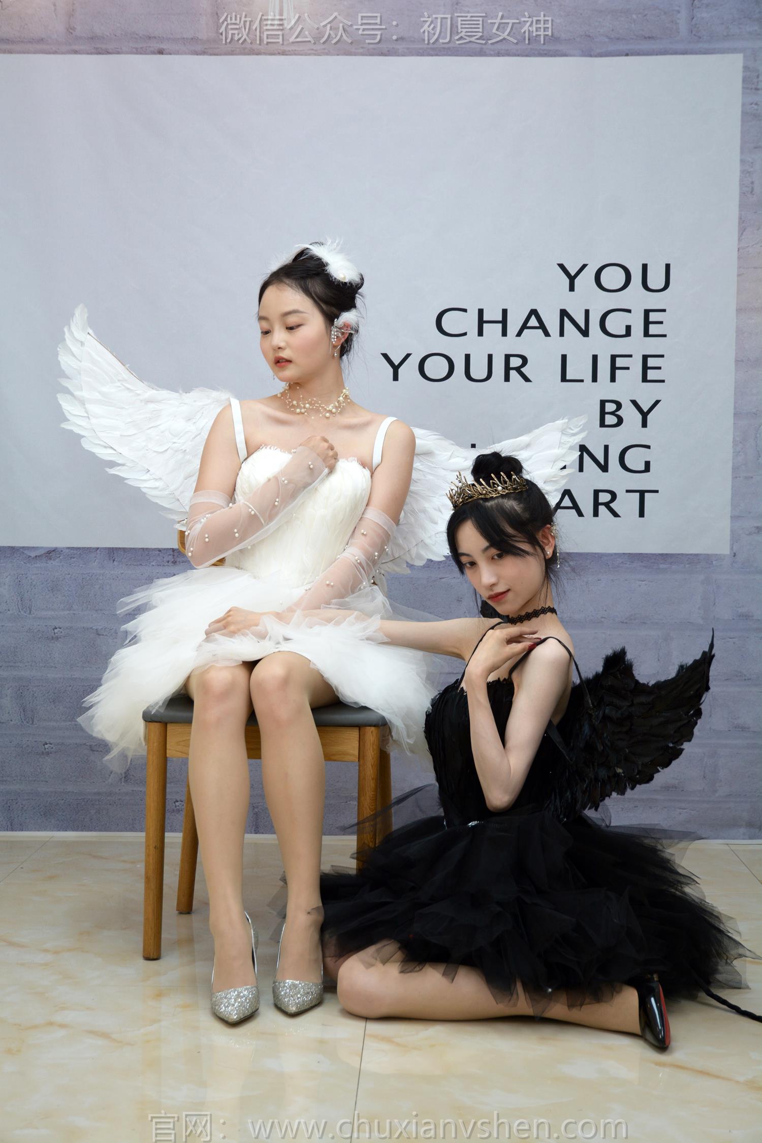 图片[33]-初夏女神 NO.207 柒柒、双双 黑白天鹅[90P] – 速更版-美库