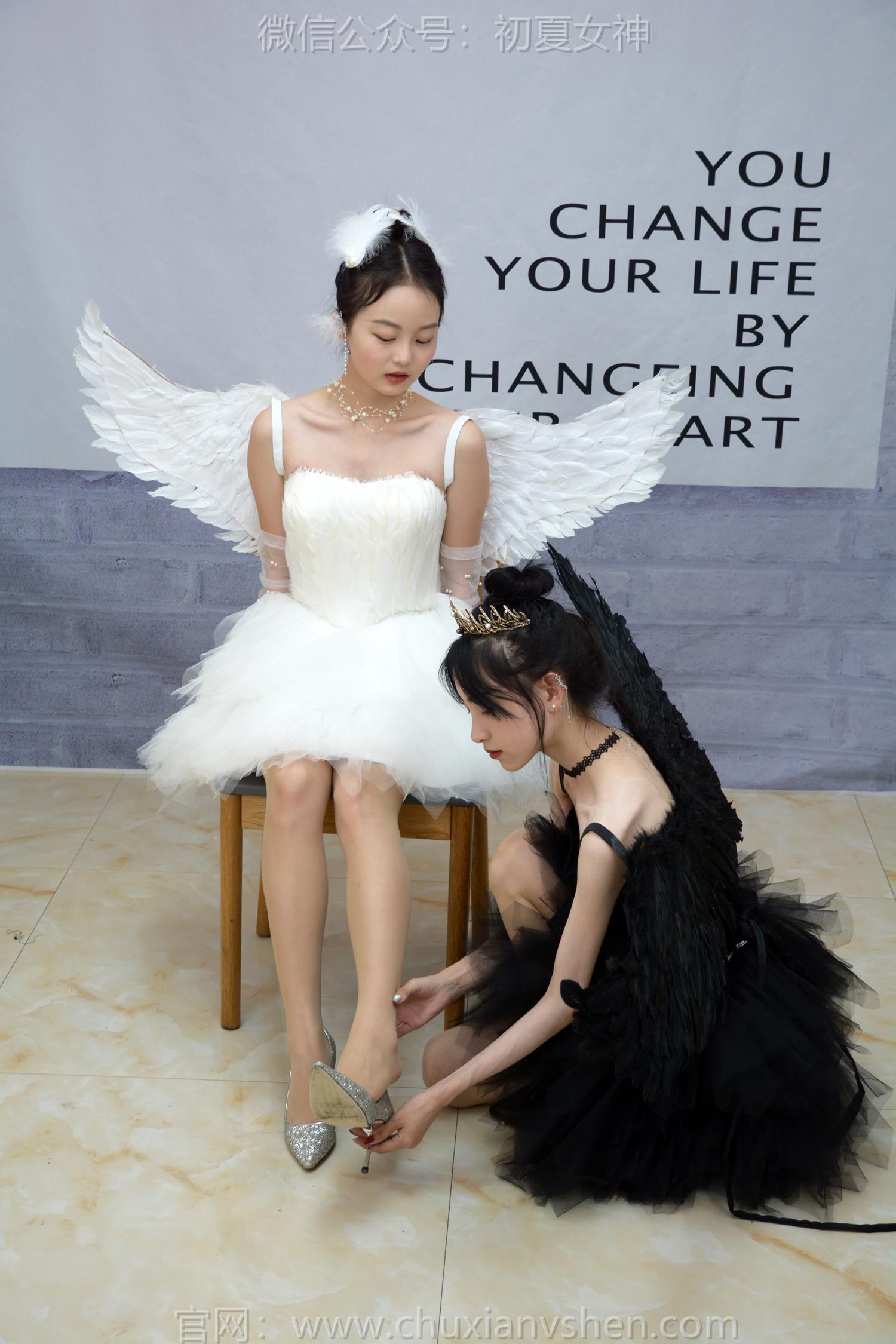 图片[34]-初夏女神 NO.207 柒柒、双双 黑白天鹅[90P] – 速更版-美库