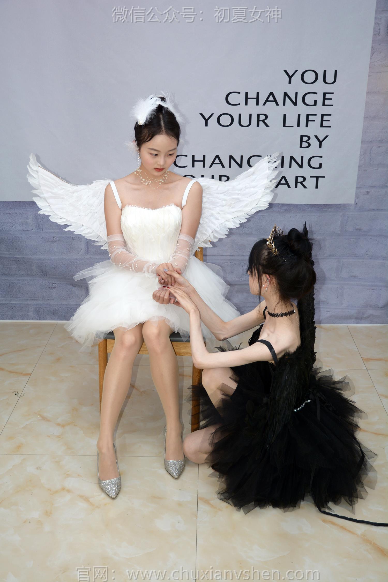 图片[36]-初夏女神 NO.207 柒柒、双双 黑白天鹅[90P] – 速更版-美库