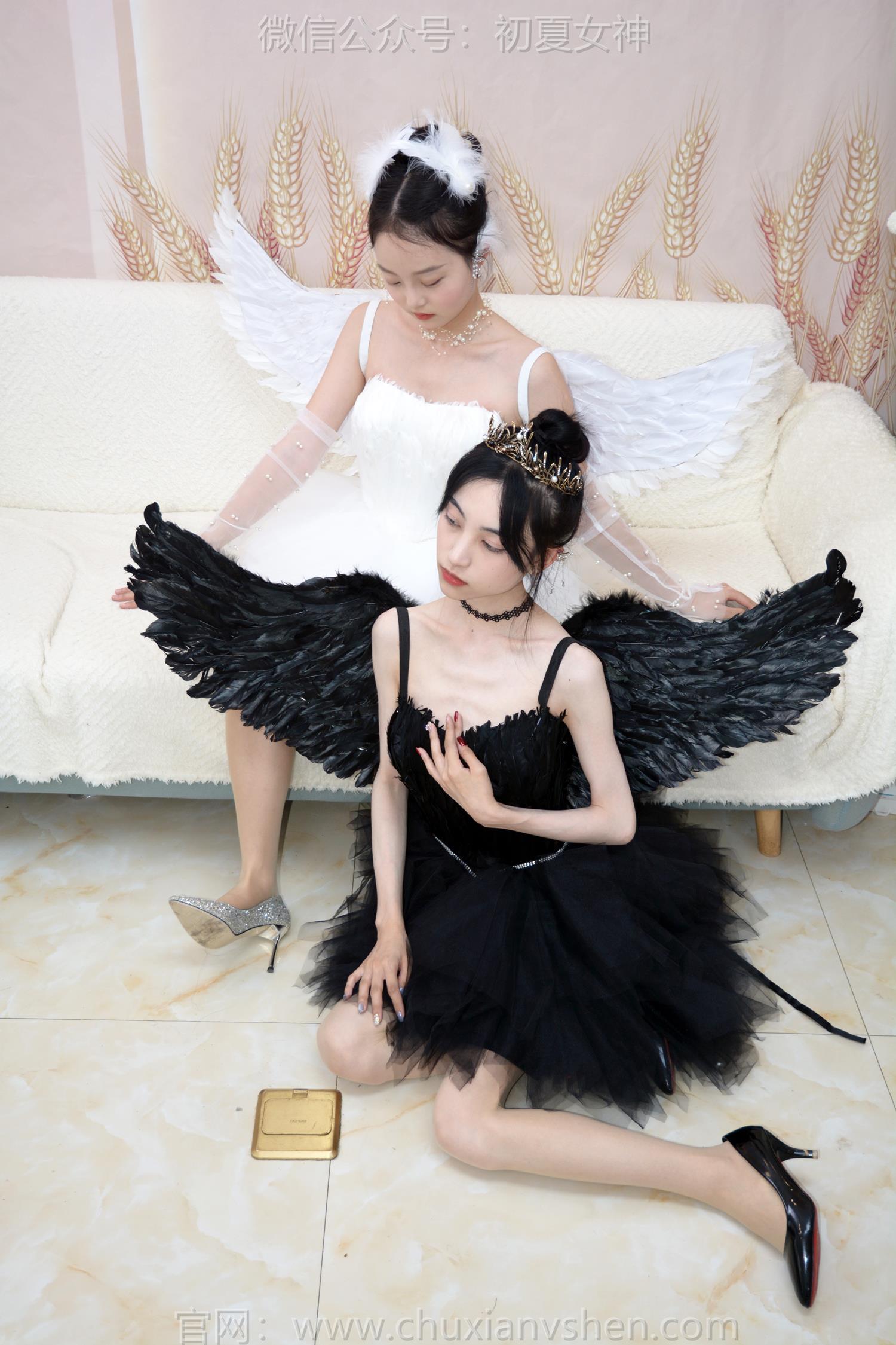 图片[49]-初夏女神 NO.207 柒柒、双双 黑白天鹅[90P] – 速更版-美库