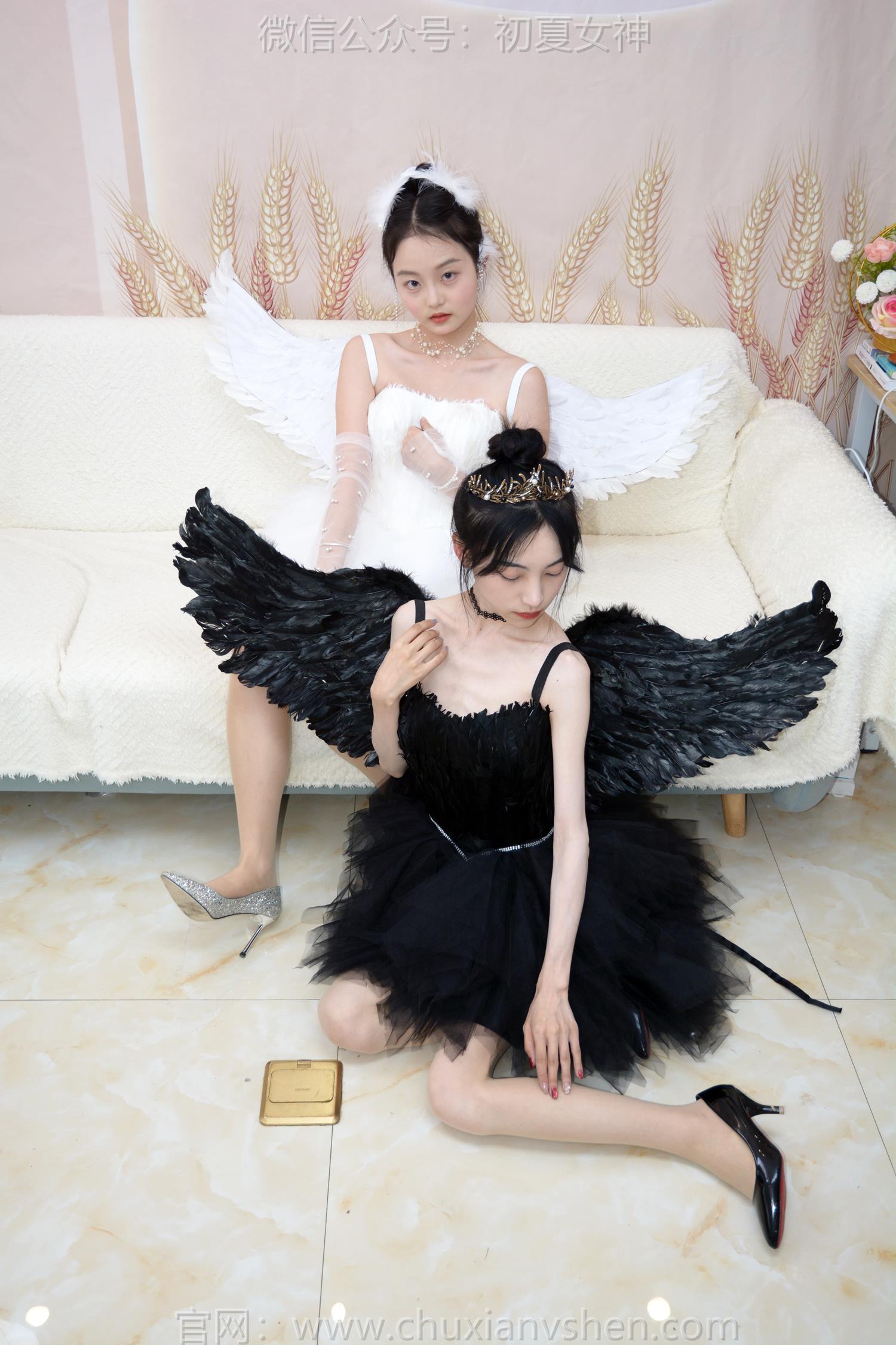 图片[50]-初夏女神 NO.207 柒柒、双双 黑白天鹅[90P] – 速更版-美库