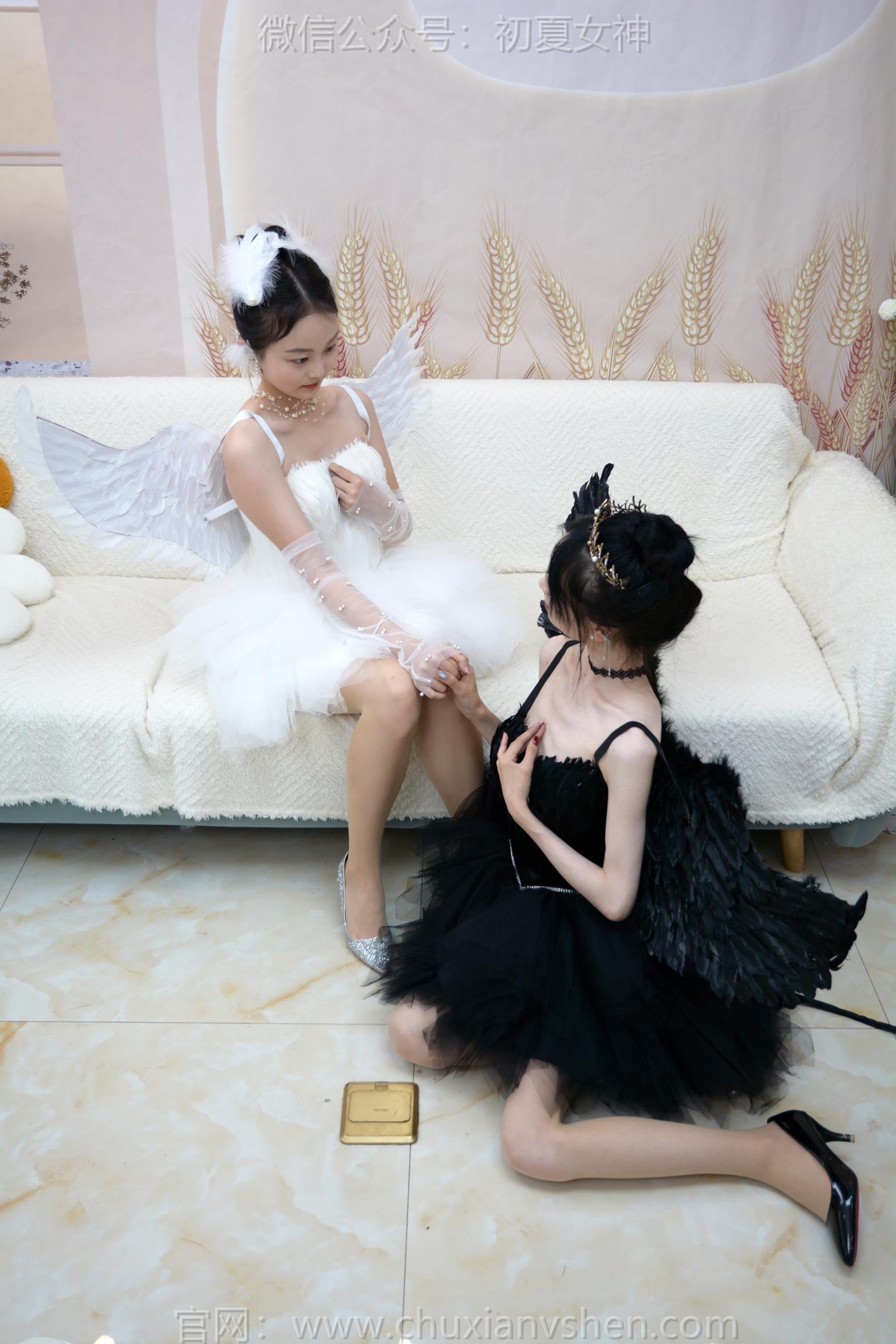 图片[51]-初夏女神 NO.207 柒柒、双双 黑白天鹅[90P] – 速更版-美库