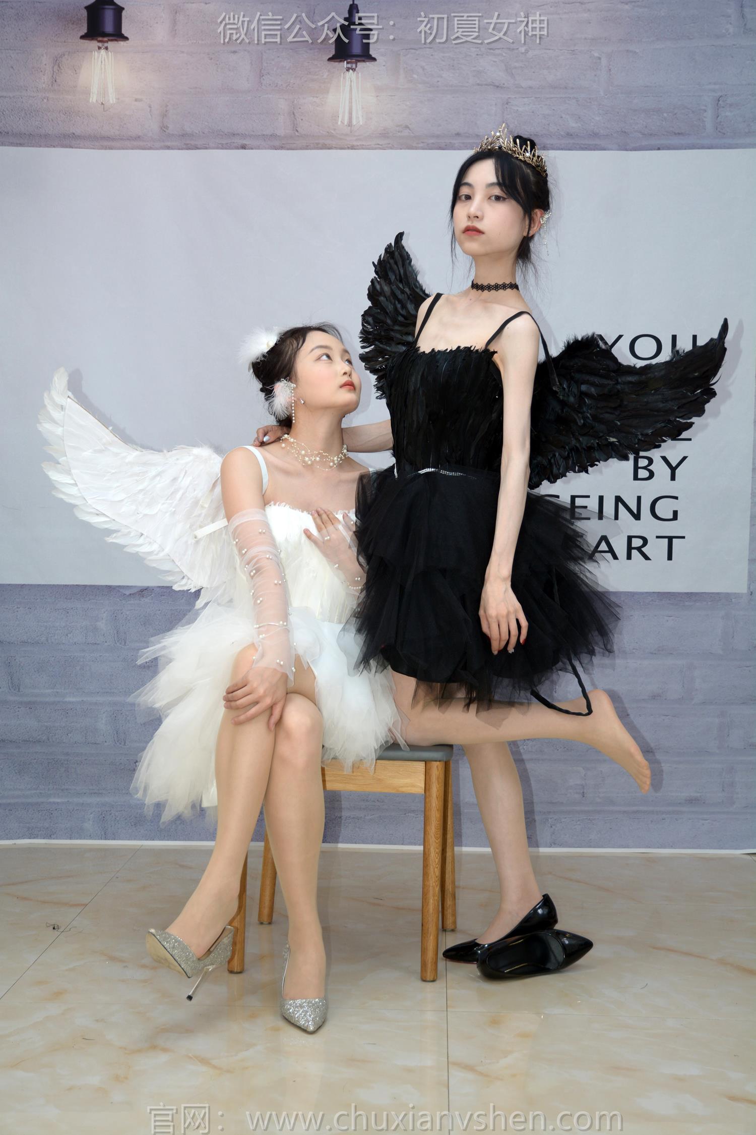 图片[60]-初夏女神 NO.207 柒柒、双双 黑白天鹅[90P] – 速更版-美库