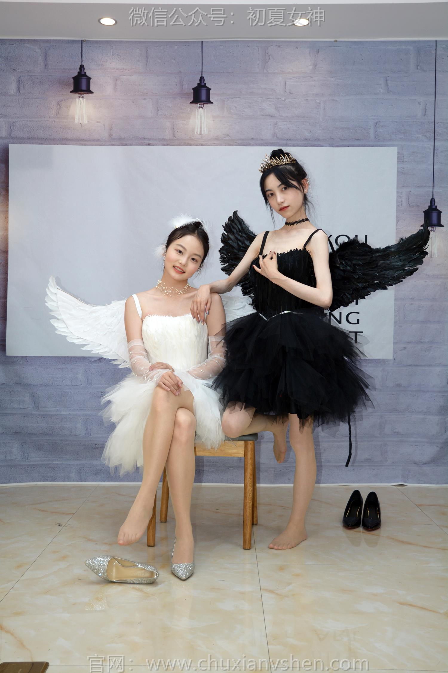 图片[66]-初夏女神 NO.207 柒柒、双双 黑白天鹅[90P] – 速更版-美库