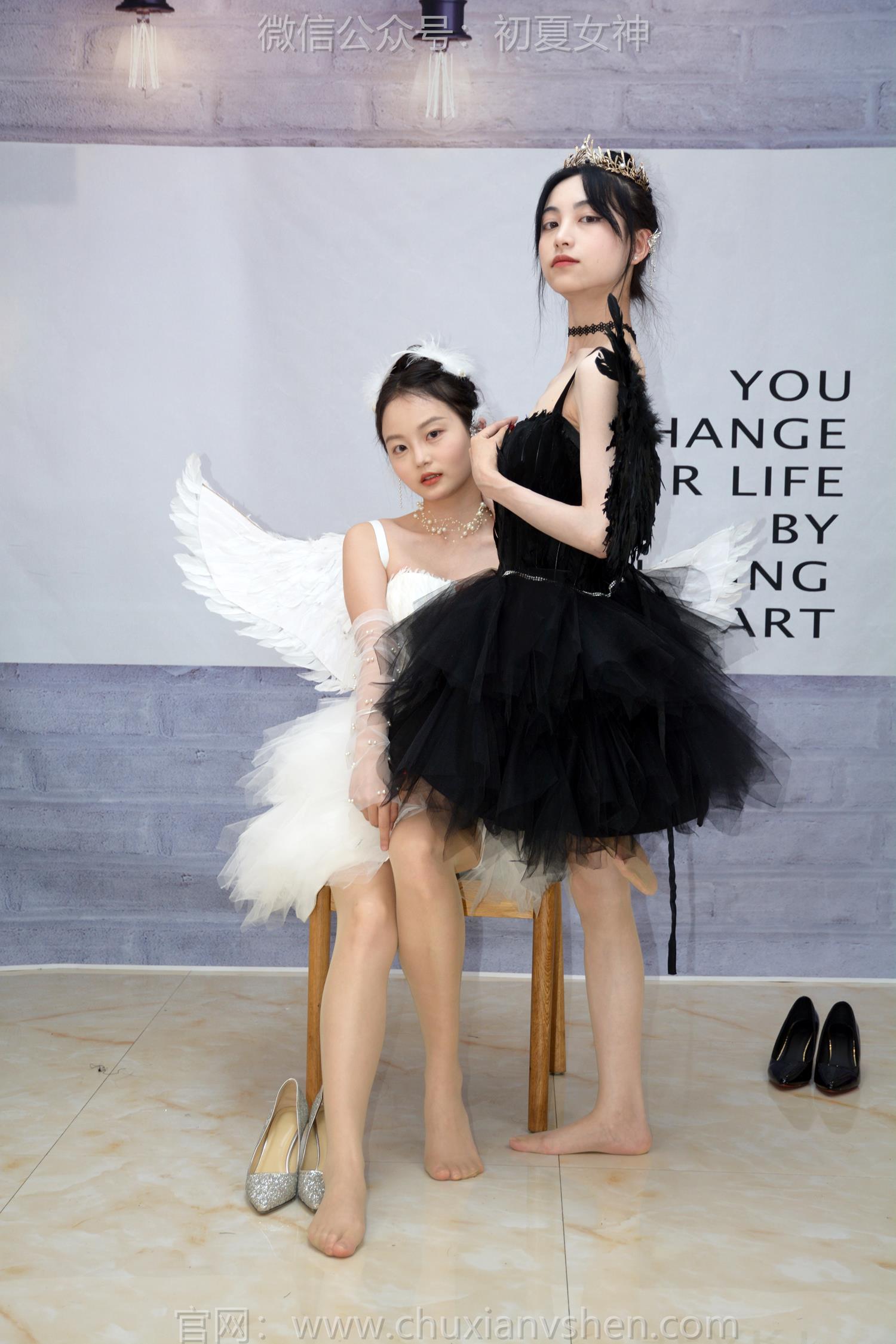 图片[67]-初夏女神 NO.207 柒柒、双双 黑白天鹅[90P] – 速更版-美库