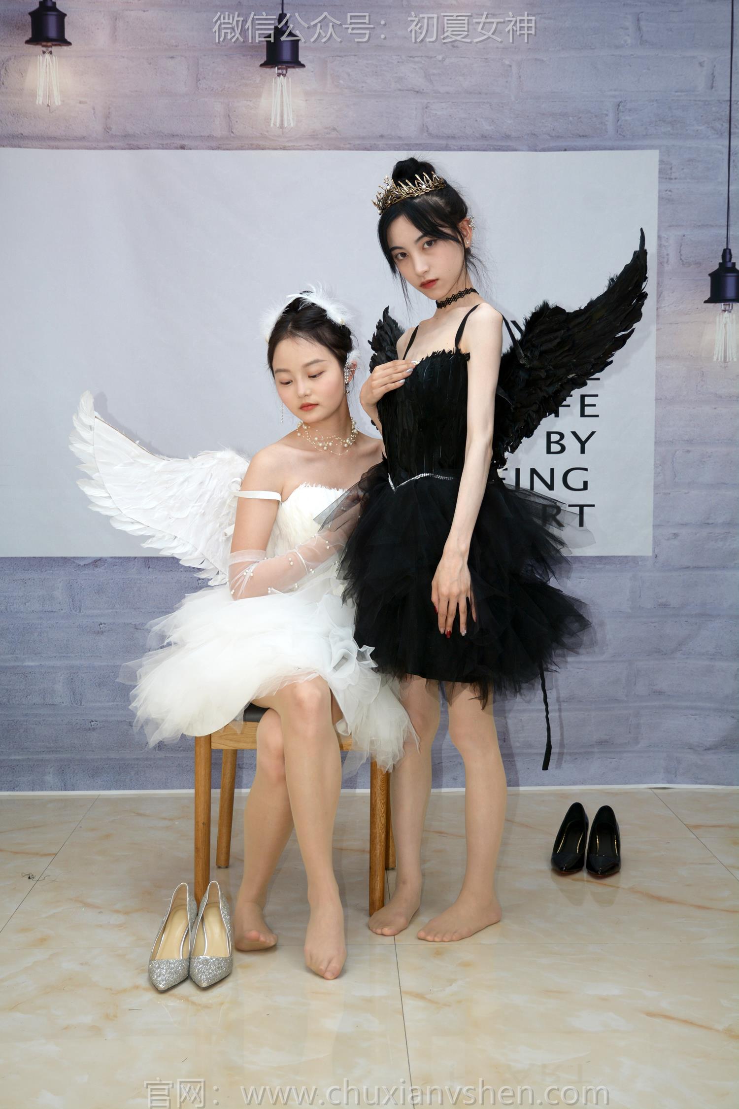 图片[70]-初夏女神 NO.207 柒柒、双双 黑白天鹅[90P] – 速更版-美库