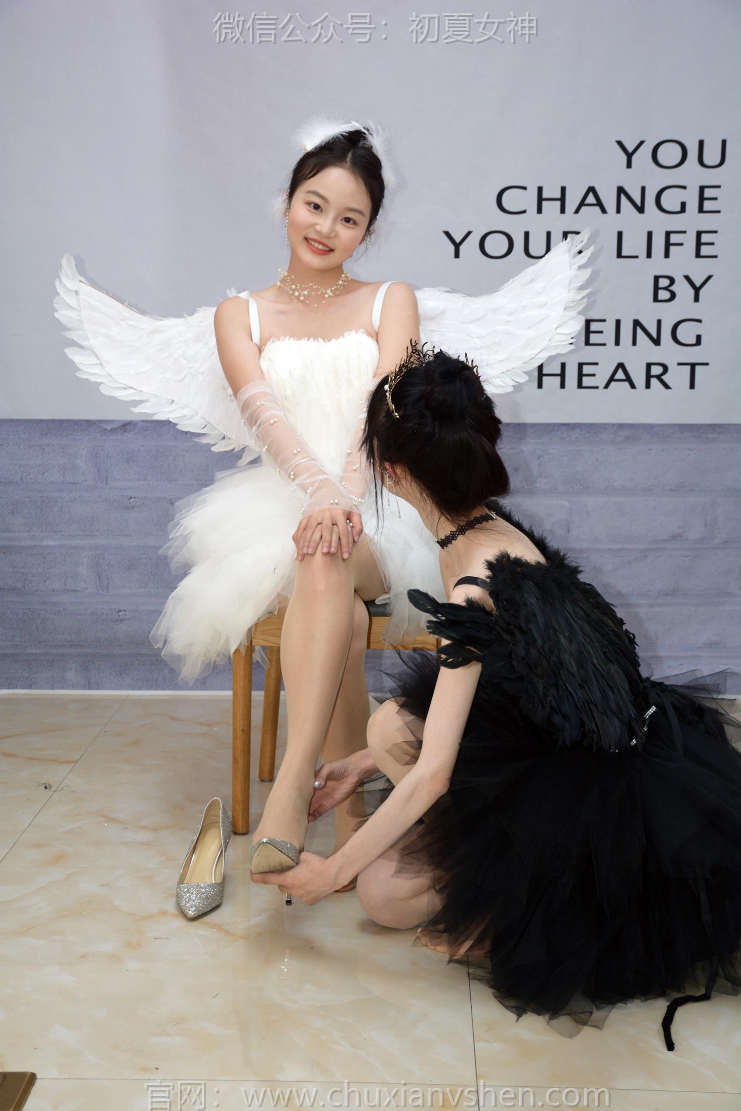 图片[72]-初夏女神 NO.207 柒柒、双双 黑白天鹅[90P] – 速更版-美库