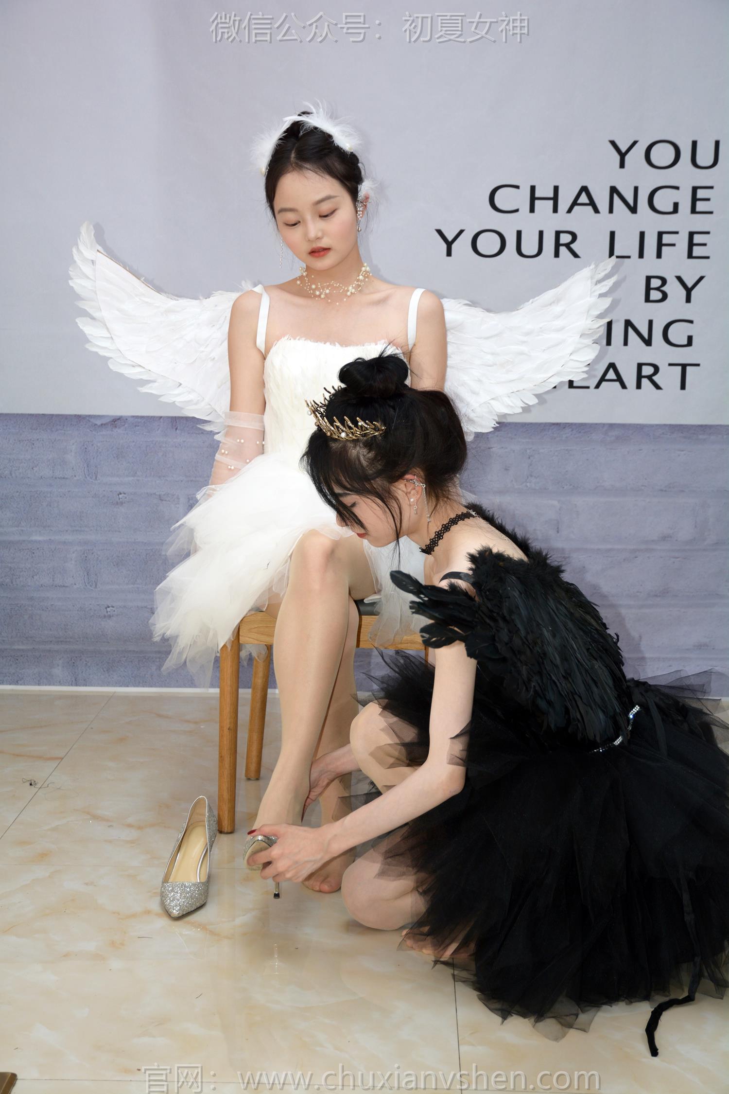 图片[73]-初夏女神 NO.207 柒柒、双双 黑白天鹅[90P] – 速更版-美库