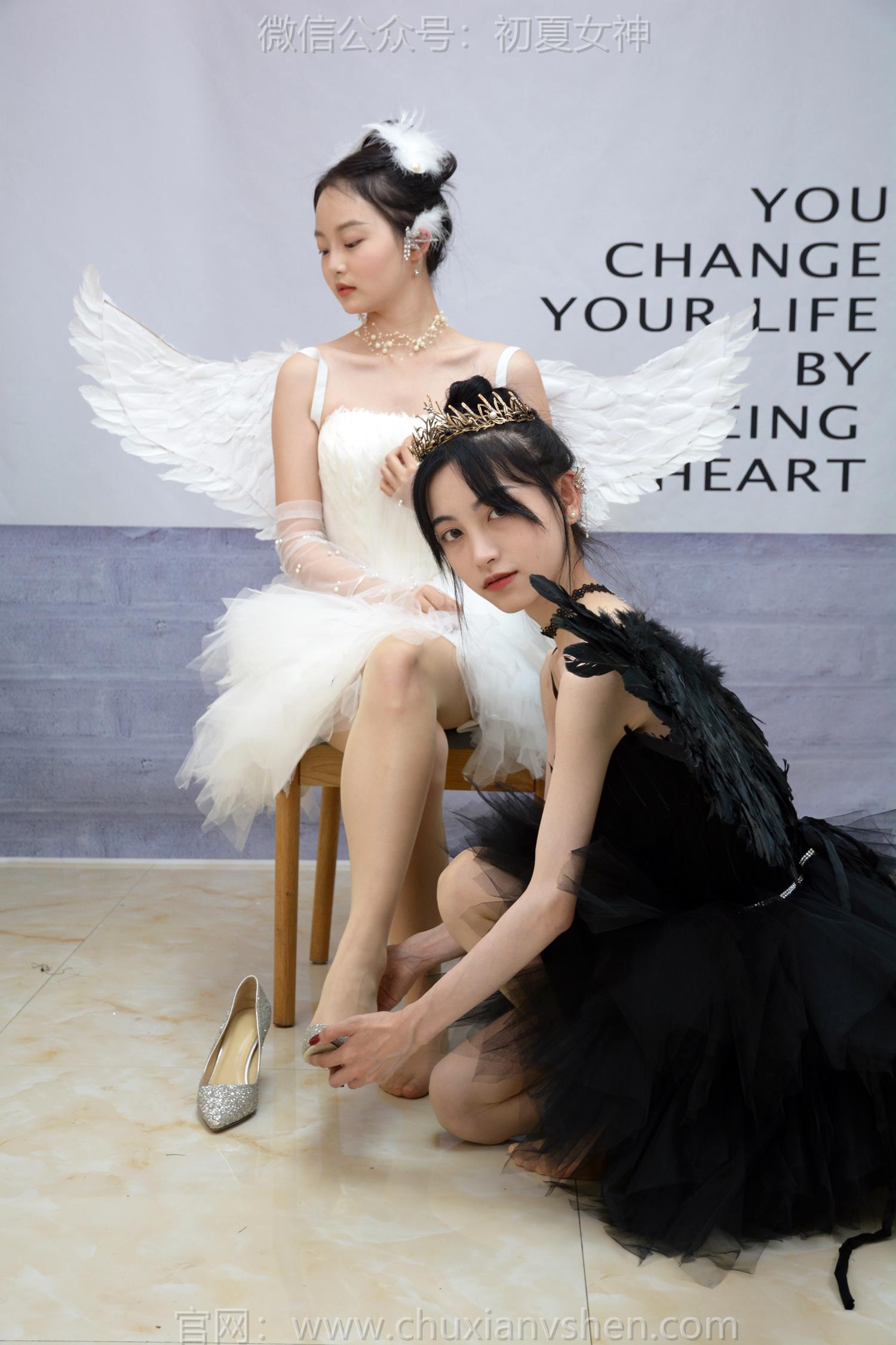 图片[74]-初夏女神 NO.207 柒柒、双双 黑白天鹅[90P] – 速更版-美库