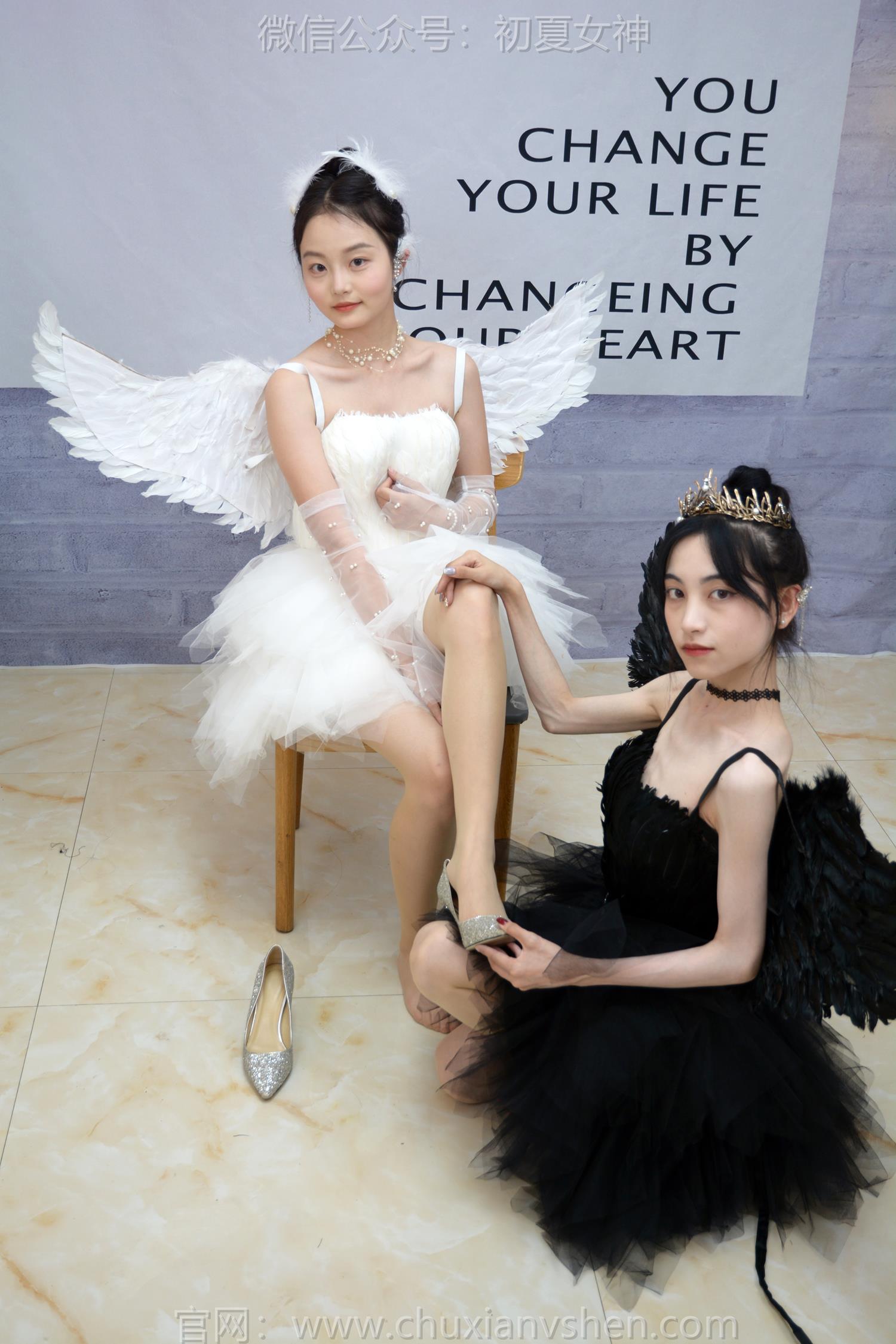 图片[78]-初夏女神 NO.207 柒柒、双双 黑白天鹅[90P] – 速更版-美库