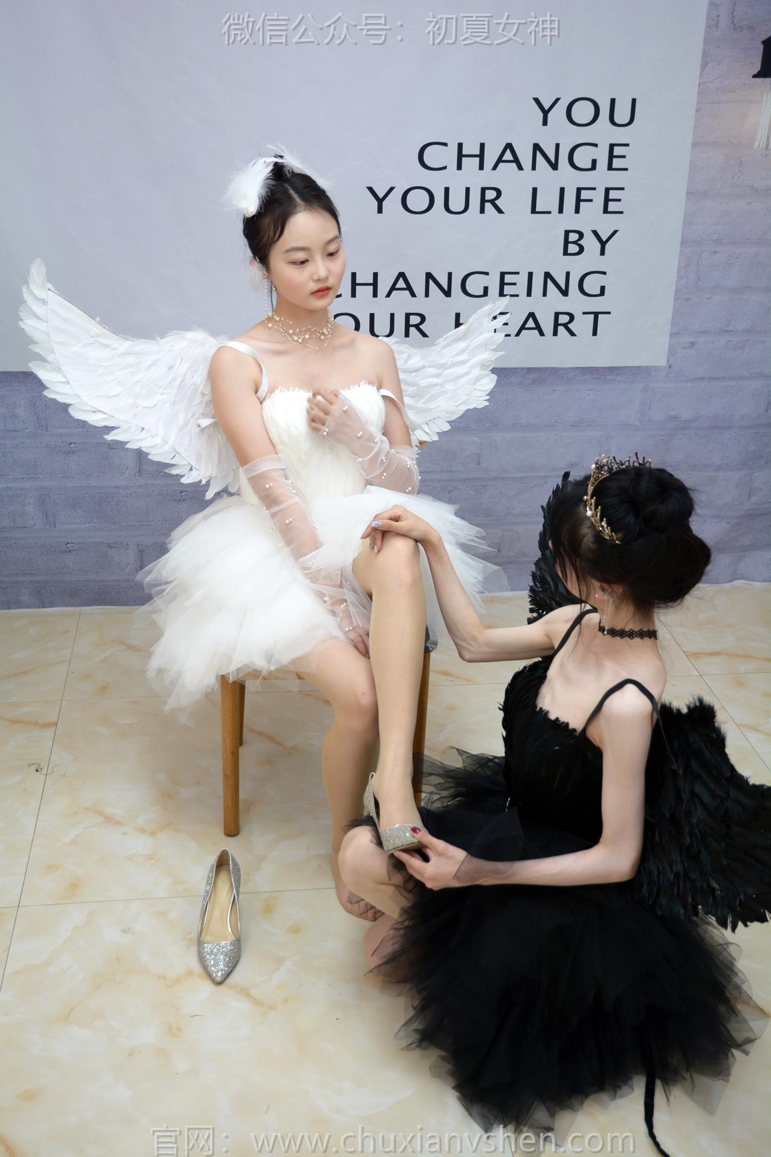 图片[79]-初夏女神 NO.207 柒柒、双双 黑白天鹅[90P] – 速更版-美库