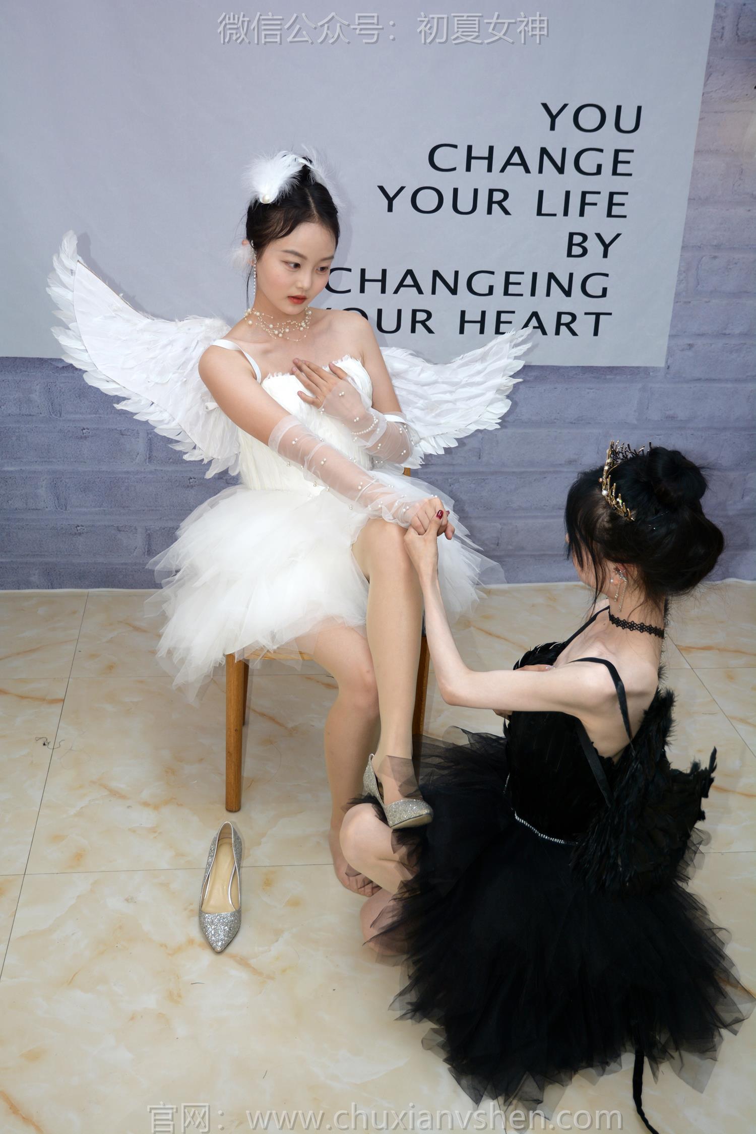 图片[81]-初夏女神 NO.207 柒柒、双双 黑白天鹅[90P] – 速更版-美库