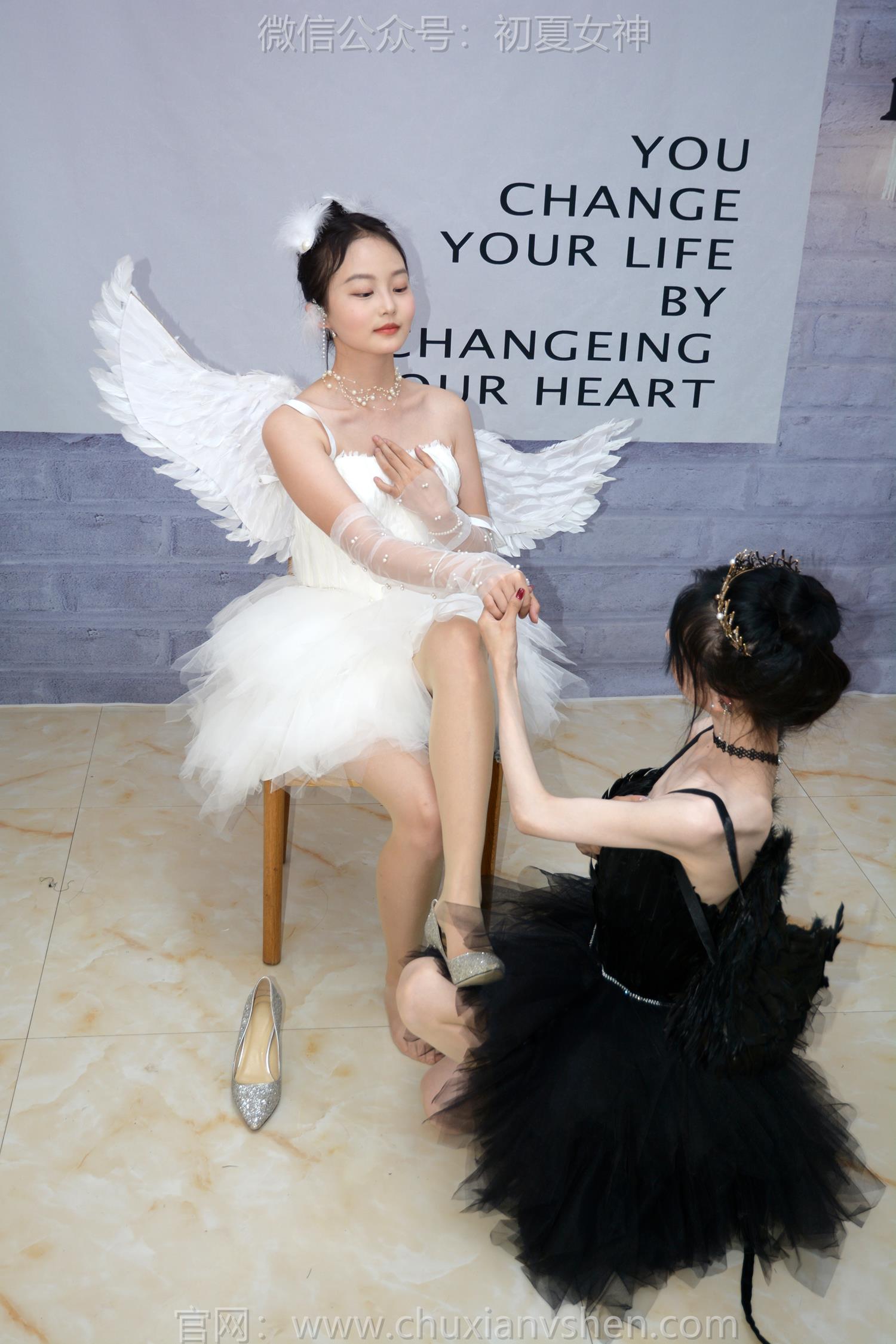 图片[82]-初夏女神 NO.207 柒柒、双双 黑白天鹅[90P] – 速更版-美库