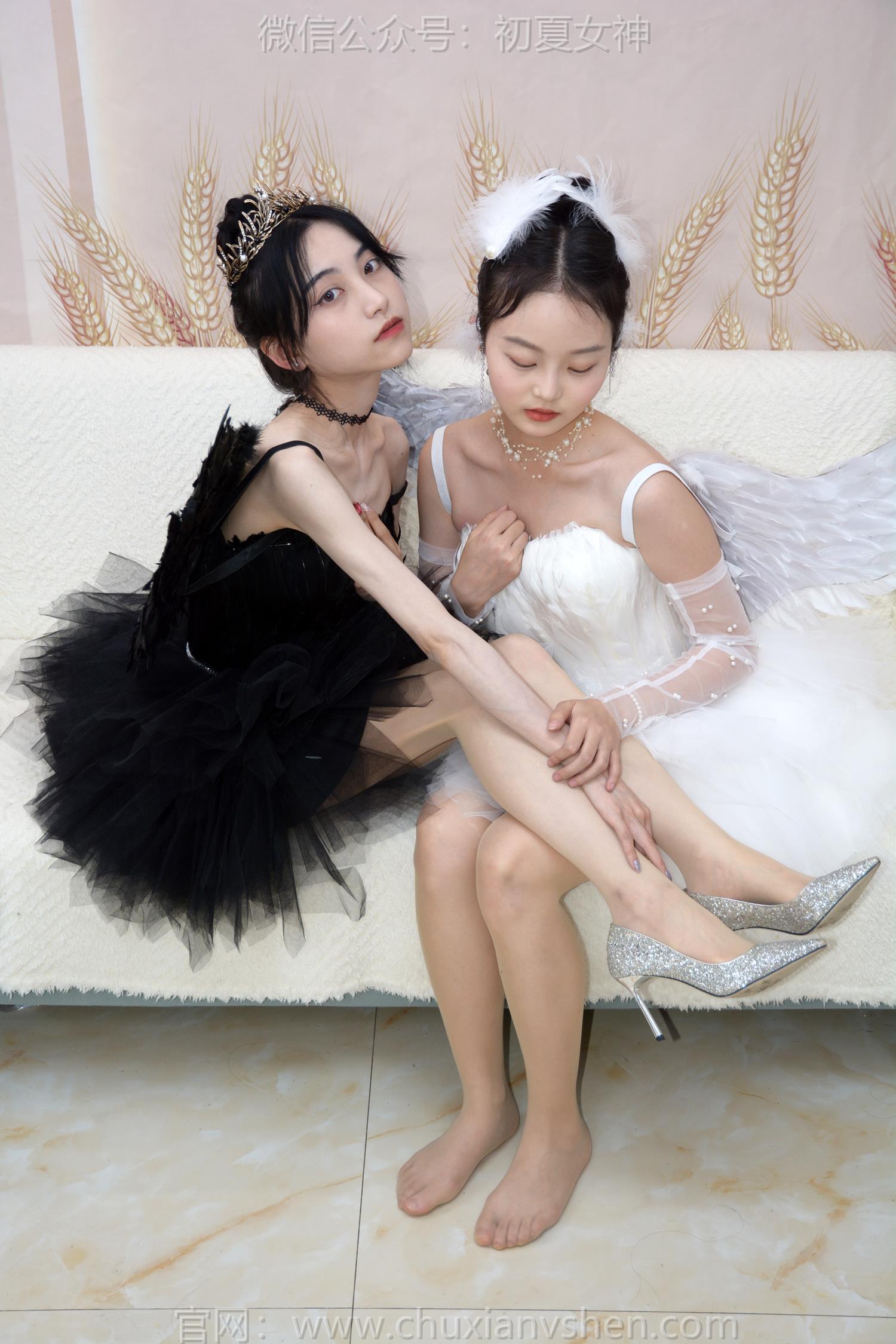 图片[86]-初夏女神 NO.207 柒柒、双双 黑白天鹅[90P] – 速更版-美库