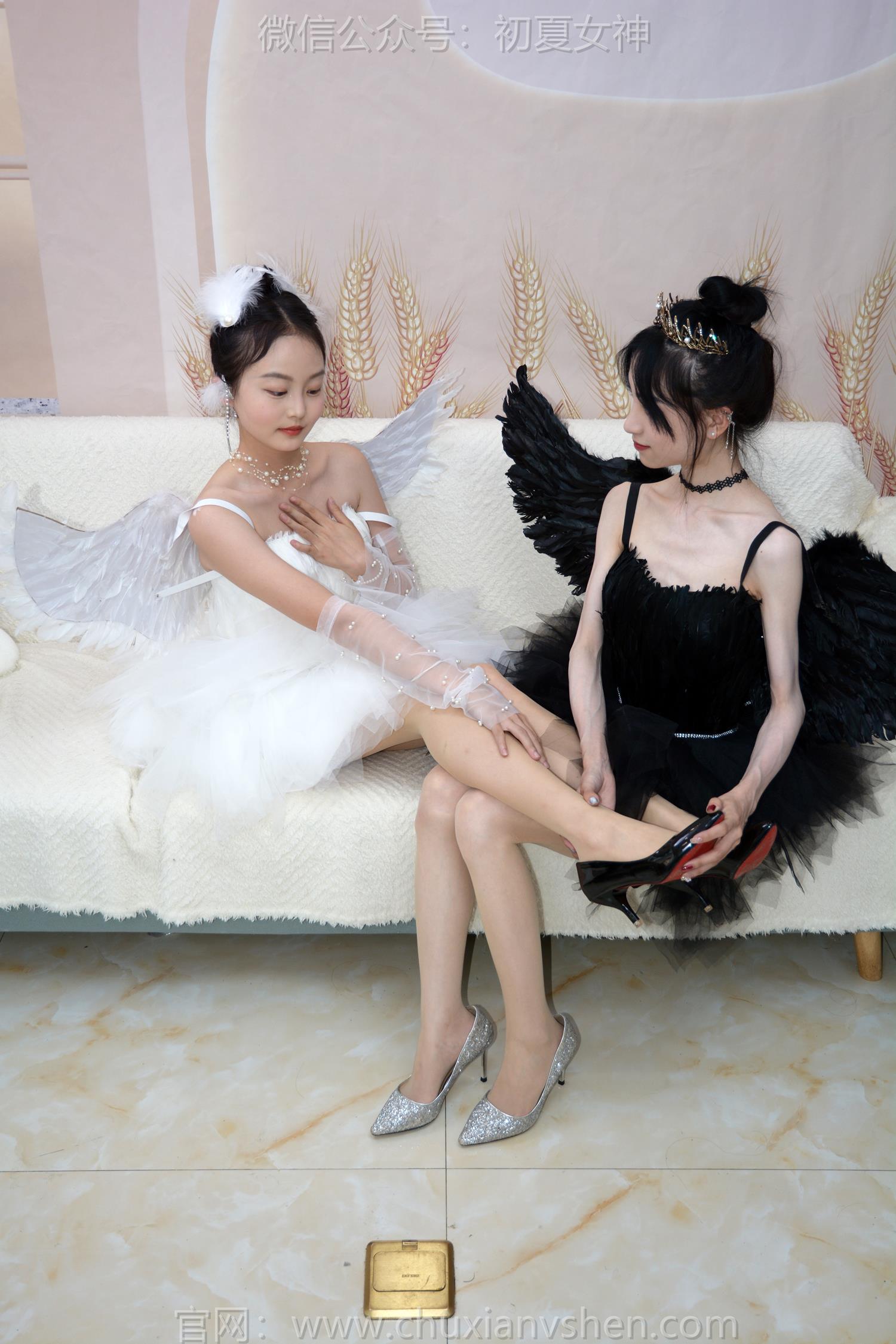 图片[90]-初夏女神 NO.207 柒柒、双双 黑白天鹅[90P] – 速更版-美库