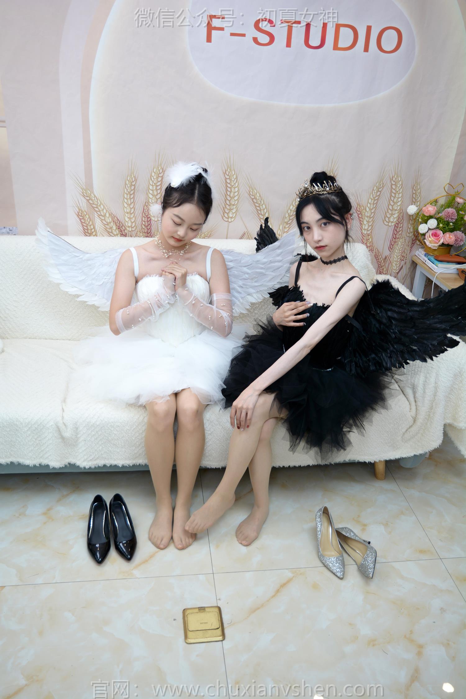 图片[91]-初夏女神 NO.207 柒柒、双双 黑白天鹅[90P] – 速更版-美库