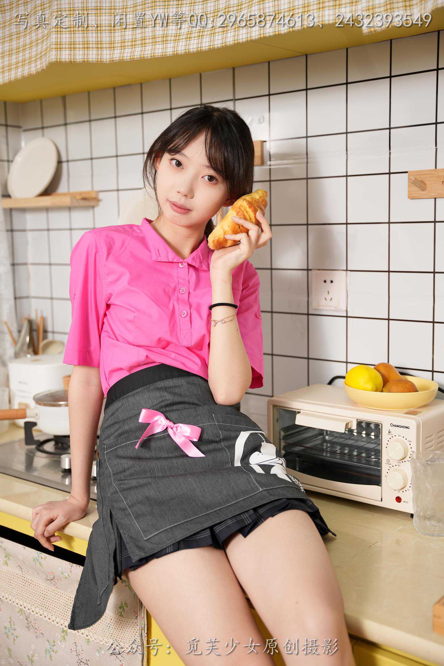 图片[22]-[觅芙少女] NO.261 若若-麦麦小粉制服真的超甜[232P] – 速更版-美库