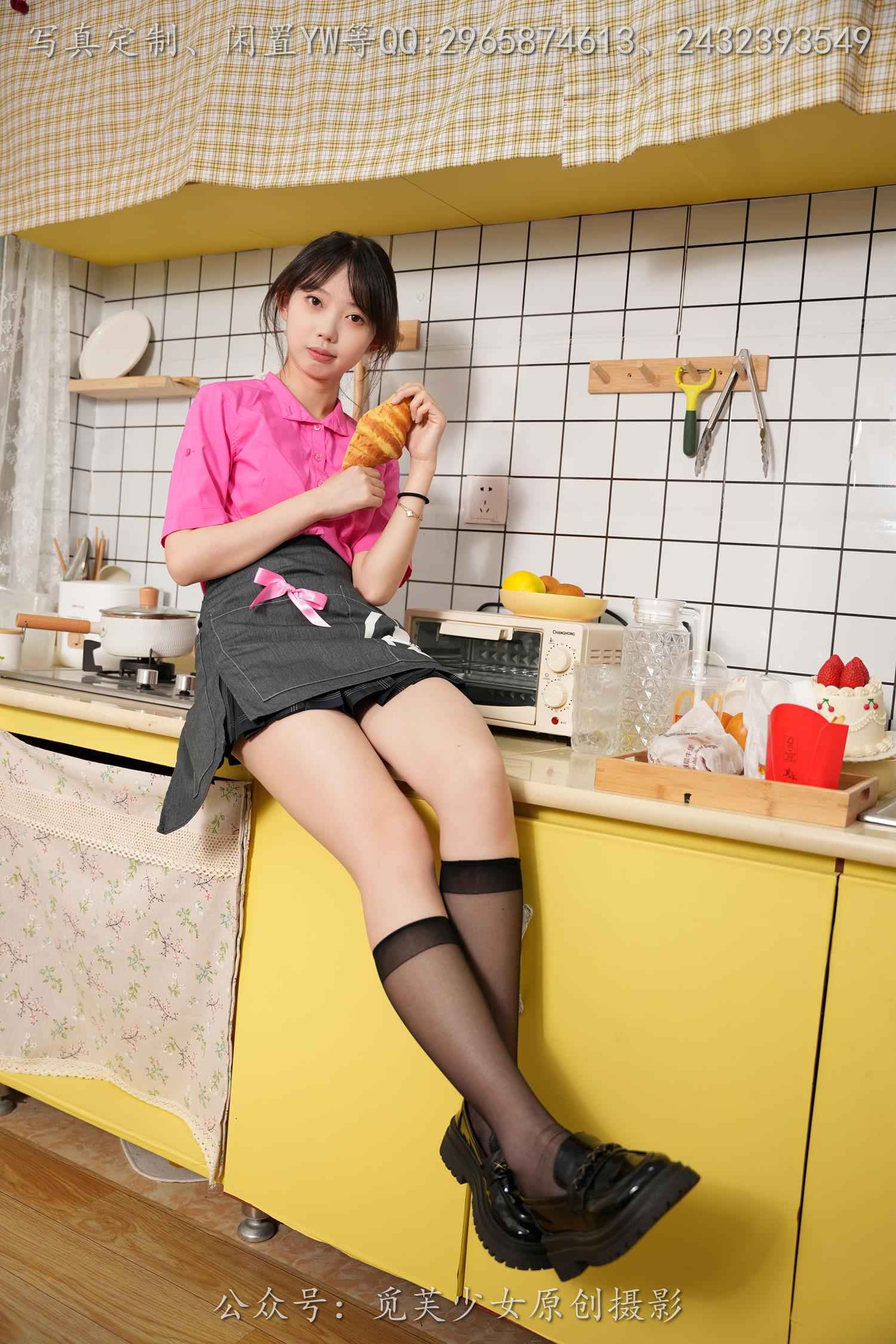 图片[25]-[觅芙少女] NO.261 若若-麦麦小粉制服真的超甜[232P] – 速更版-美库