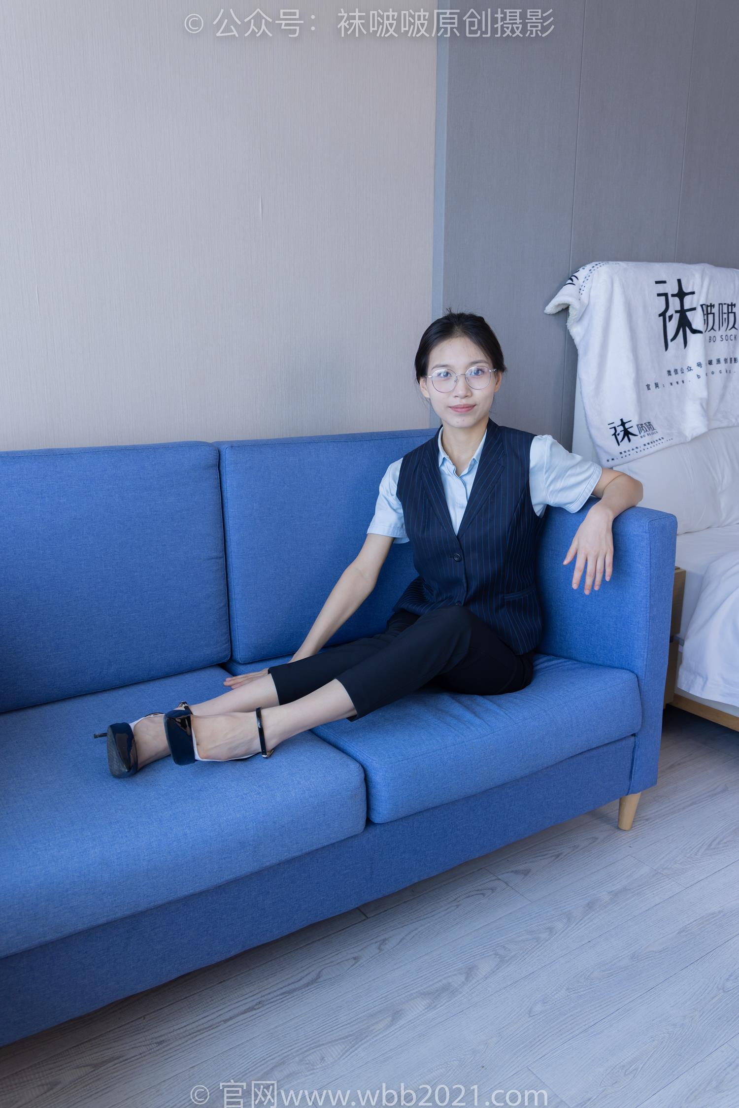 图片[30]-[BoBoSocks袜啵啵]NO.413 芝士-高跟鞋、白色吊带船袜、银行制服[145P] – 速更版-美库