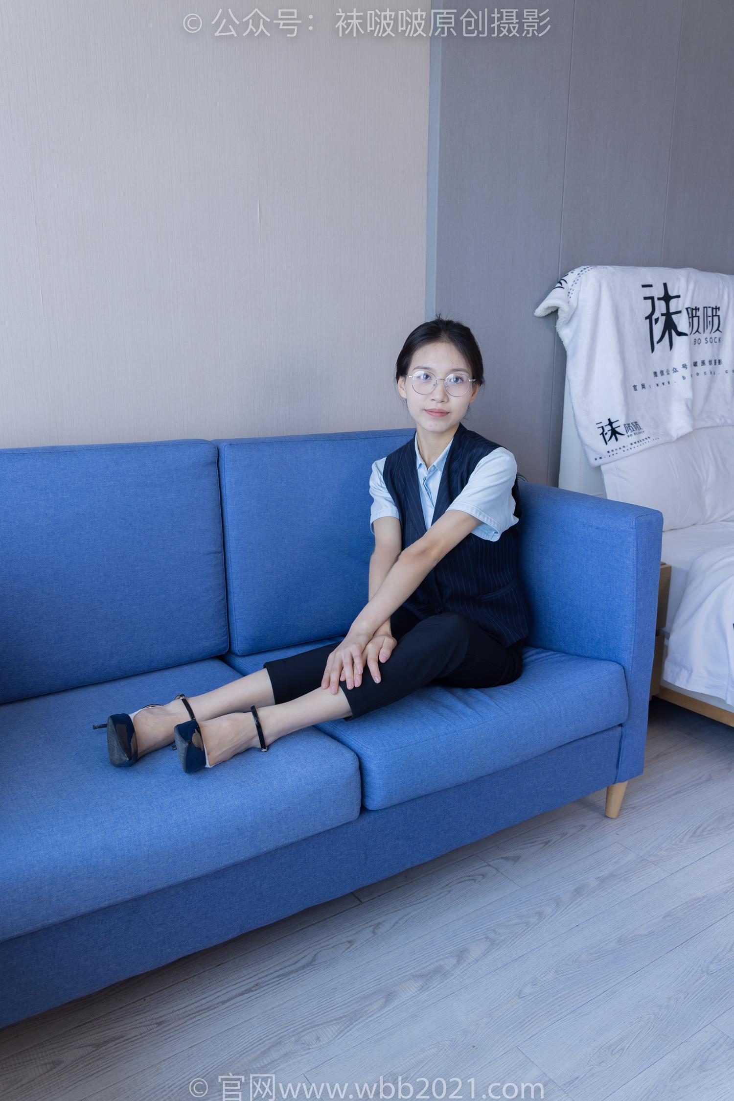 图片[31]-[BoBoSocks袜啵啵]NO.413 芝士-高跟鞋、白色吊带船袜、银行制服[145P] – 速更版-美库