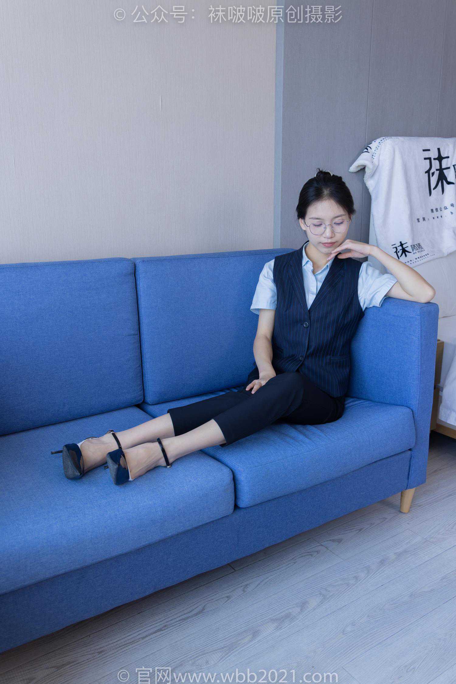 图片[32]-[BoBoSocks袜啵啵]NO.413 芝士-高跟鞋、白色吊带船袜、银行制服[145P] – 速更版-美库