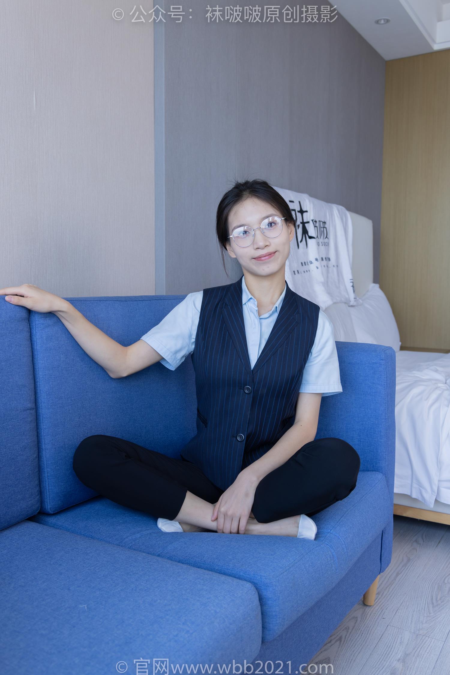 图片[49]-[BoBoSocks袜啵啵]NO.413 芝士-高跟鞋、白色吊带船袜、银行制服[145P] – 速更版-美库