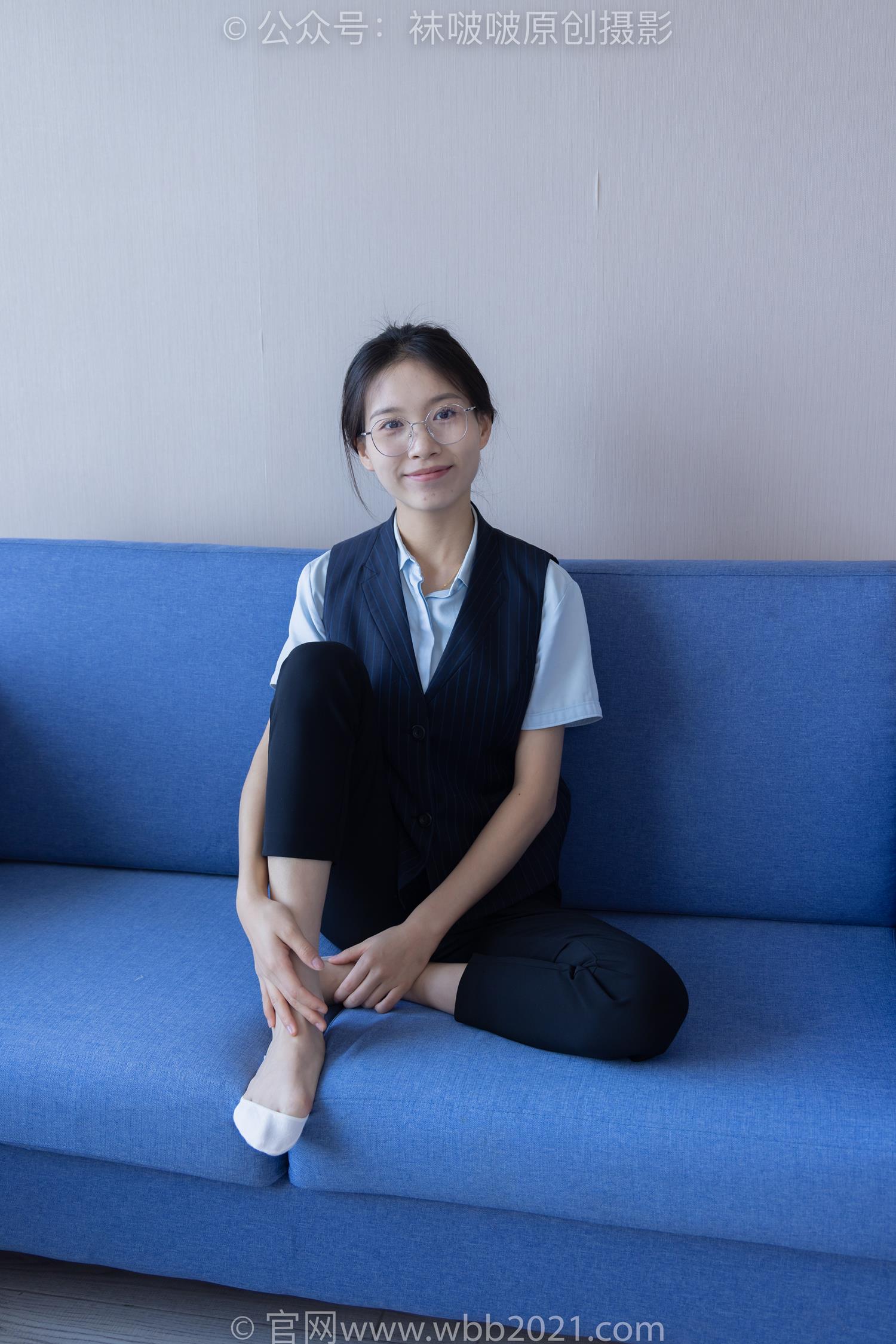 图片[52]-[BoBoSocks袜啵啵]NO.413 芝士-高跟鞋、白色吊带船袜、银行制服[145P] – 速更版-美库