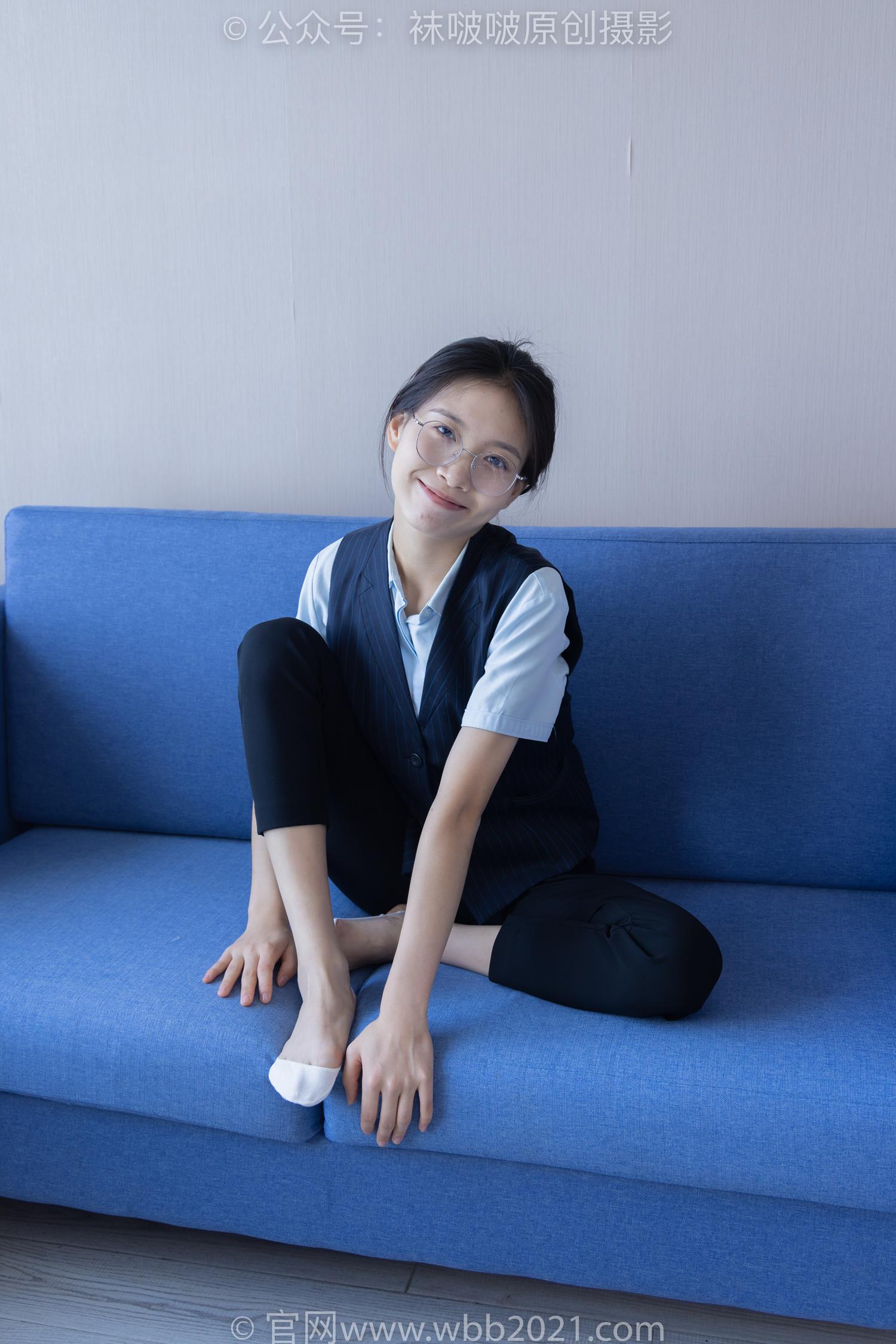 图片[53]-[BoBoSocks袜啵啵]NO.413 芝士-高跟鞋、白色吊带船袜、银行制服[145P] – 速更版-美库