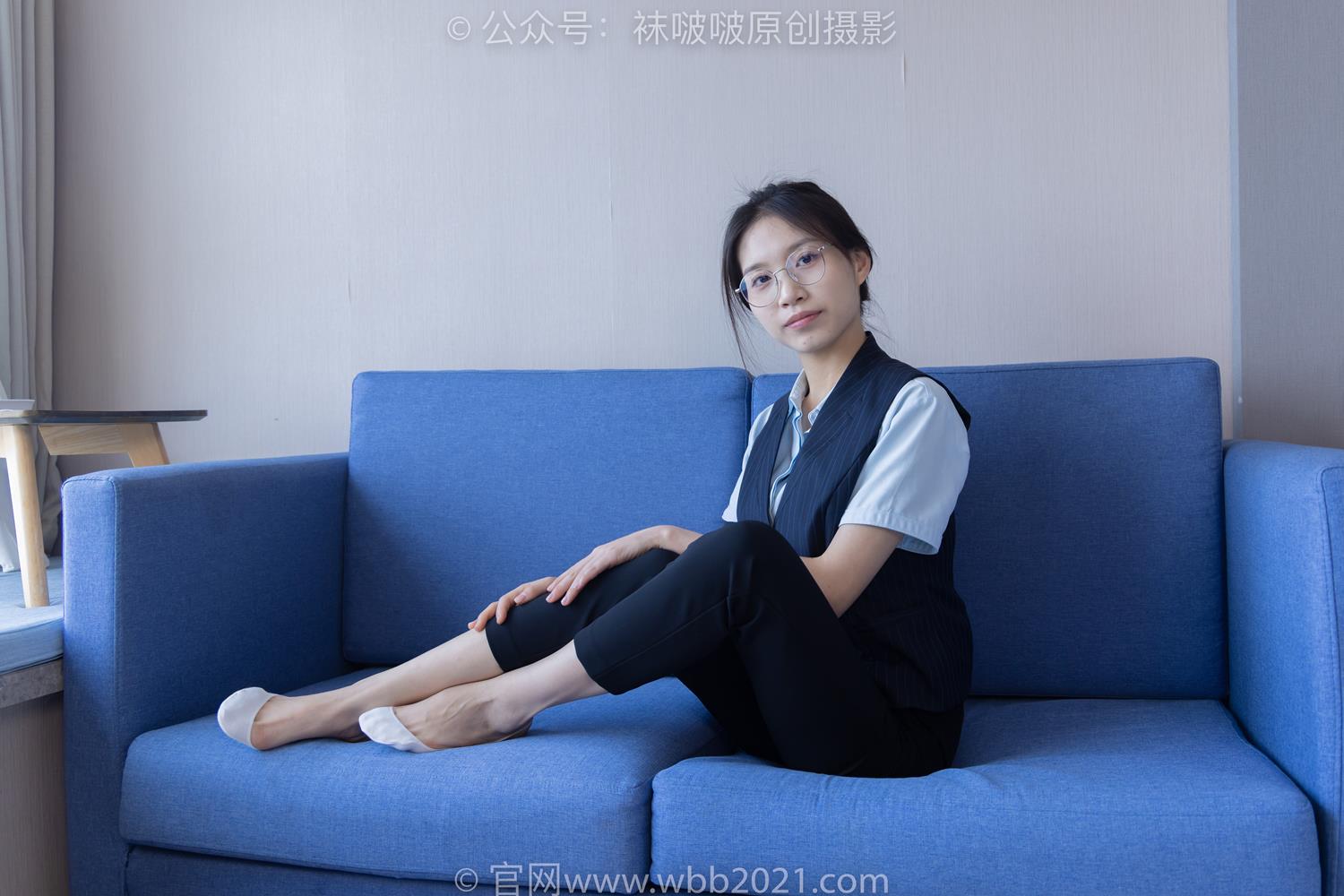 图片[63]-[BoBoSocks袜啵啵]NO.413 芝士-高跟鞋、白色吊带船袜、银行制服[145P] – 速更版-美库