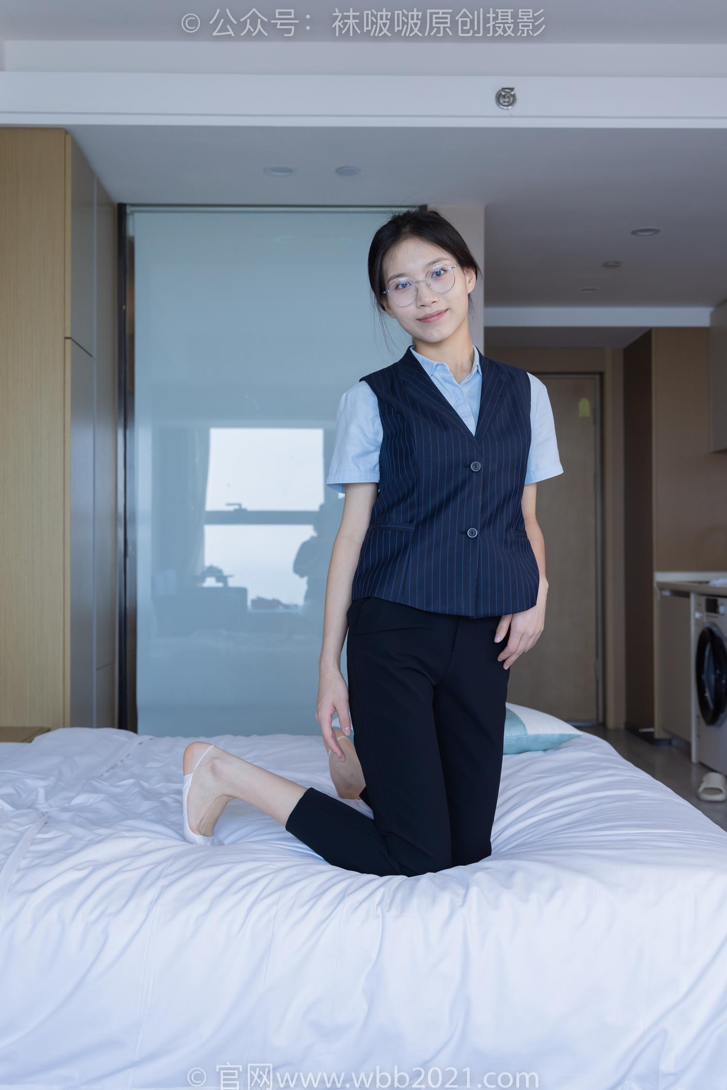 图片[88]-[BoBoSocks袜啵啵]NO.413 芝士-高跟鞋、白色吊带船袜、银行制服[145P] – 速更版-美库