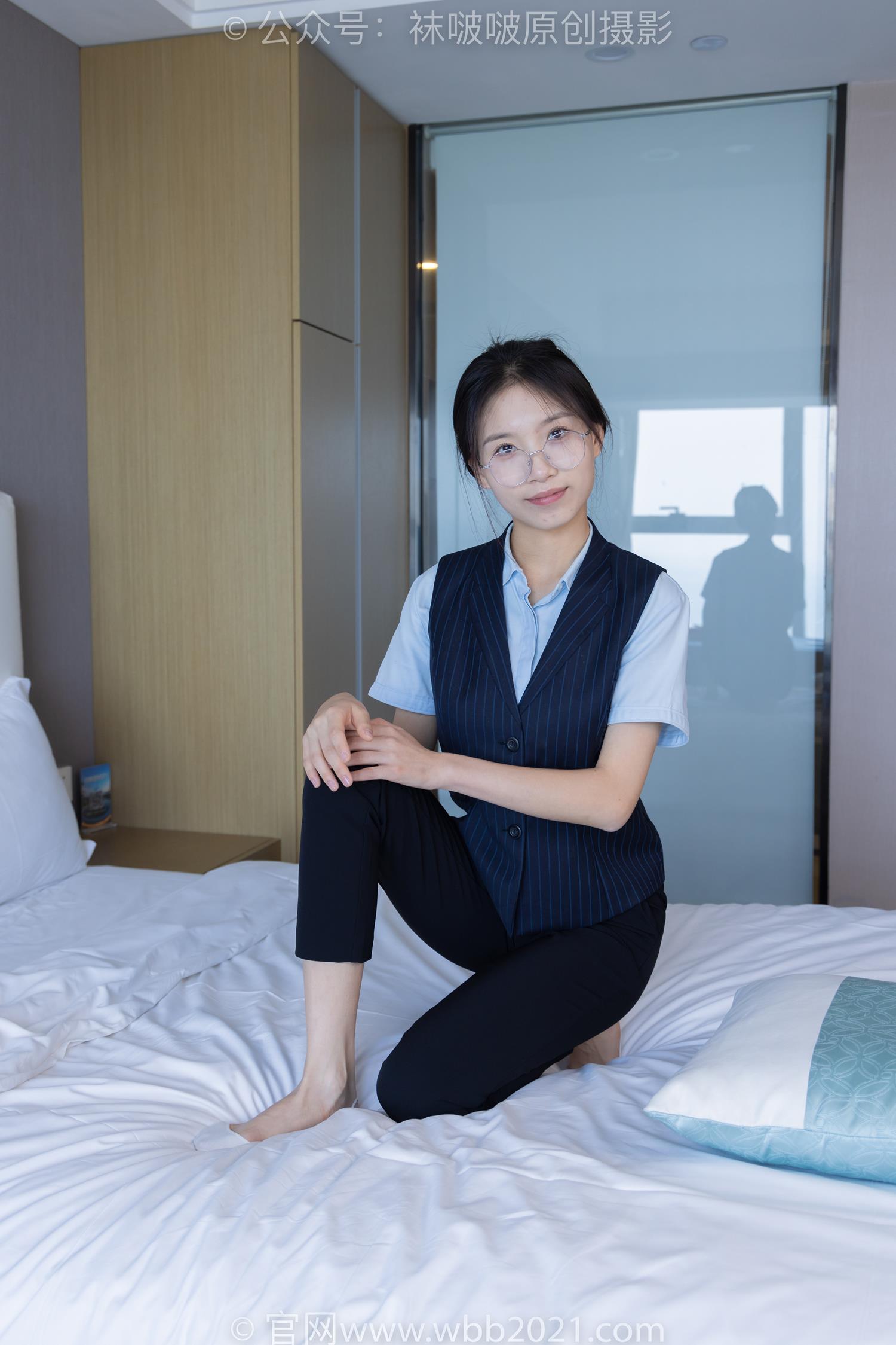 图片[98]-[BoBoSocks袜啵啵]NO.413 芝士-高跟鞋、白色吊带船袜、银行制服[145P] – 速更版-美库