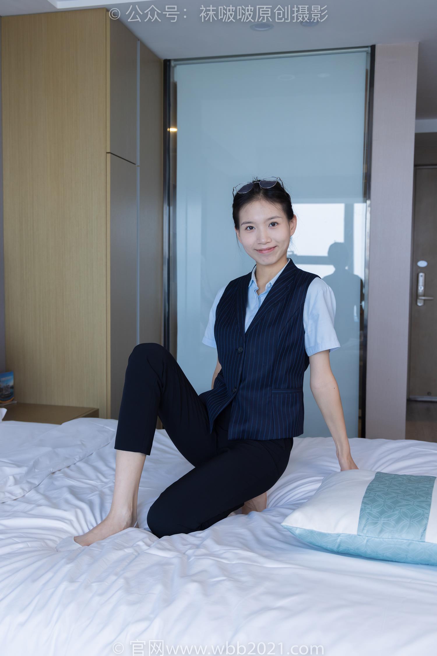 图片[101]-[BoBoSocks袜啵啵]NO.413 芝士-高跟鞋、白色吊带船袜、银行制服[145P] – 速更版-美库