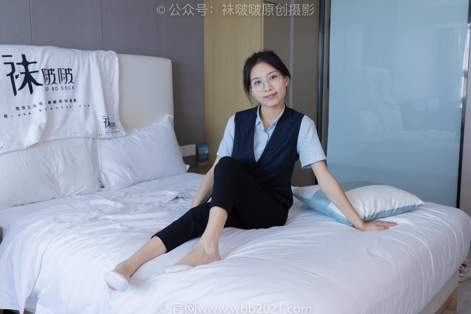 图片[110]-[BoBoSocks袜啵啵]NO.413 芝士-高跟鞋、白色吊带船袜、银行制服[145P] – 速更版-美库