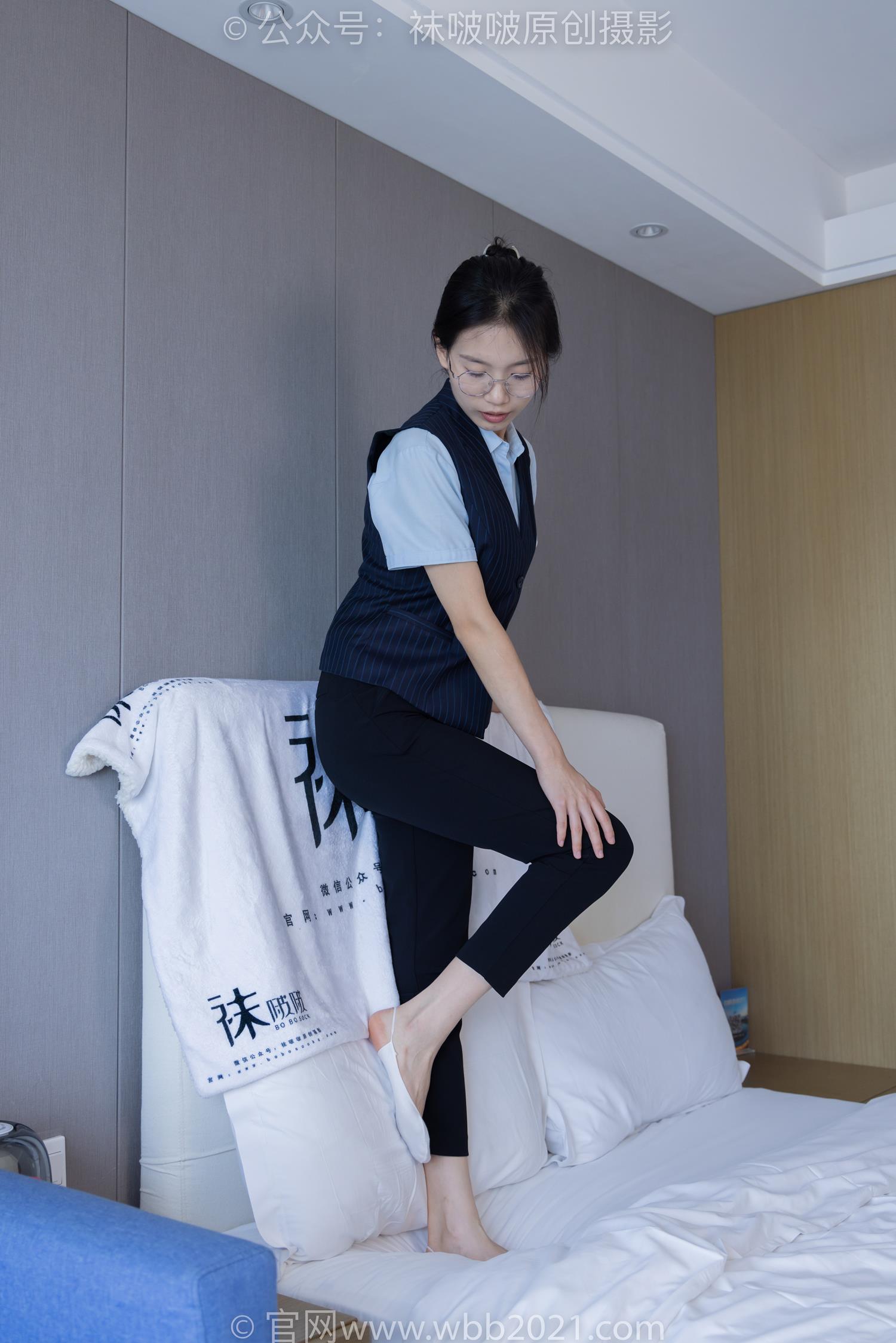 图片[122]-[BoBoSocks袜啵啵]NO.413 芝士-高跟鞋、白色吊带船袜、银行制服[145P] – 速更版-美库