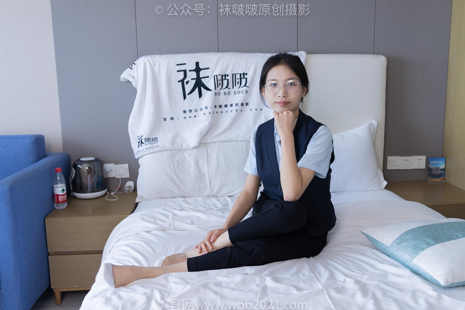 图片[133]-[BoBoSocks袜啵啵]NO.413 芝士-高跟鞋、白色吊带船袜、银行制服[145P] – 速更版-美库