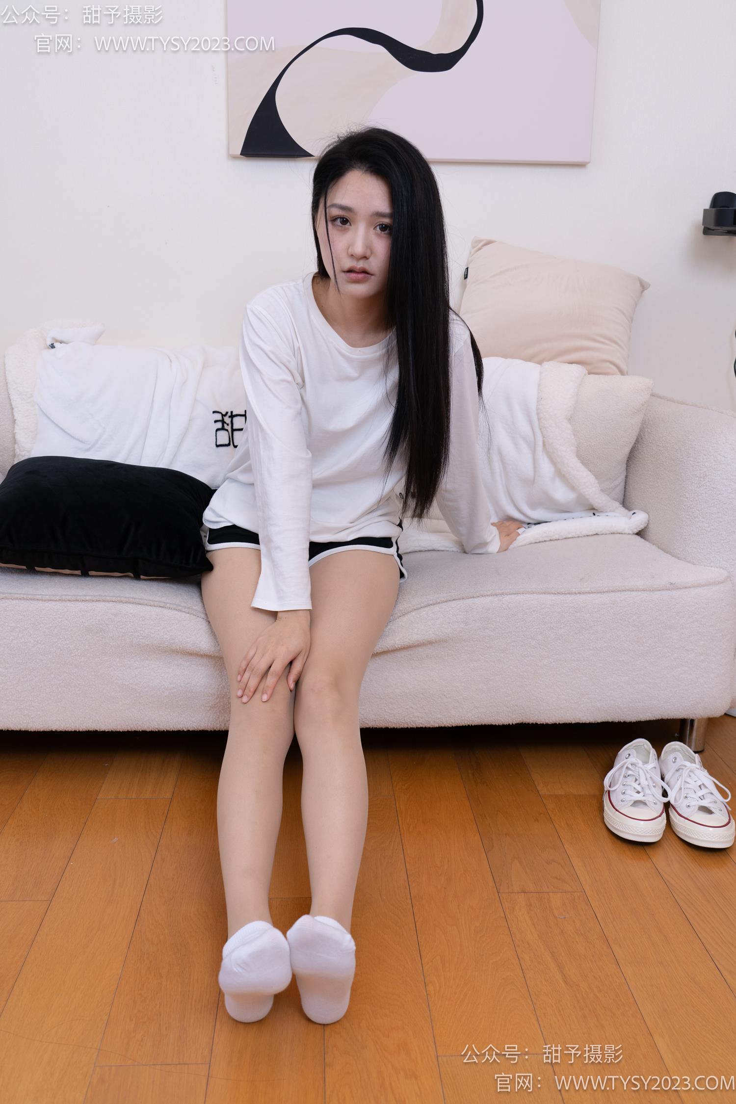 图片[49]-甜予摄影 NO.061 澜澜-帆布鞋、白棉袜、肉丝[128P] – 速更版-美库