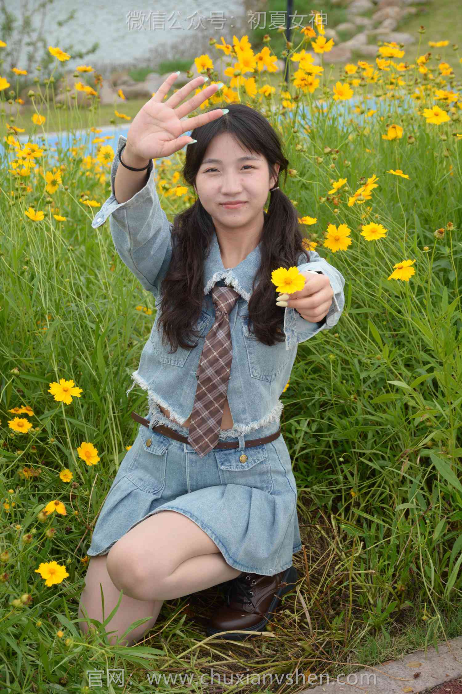 图片[51]-初夏女神 NO.215 点点 七月牛仔[100P] – 速更版-美库