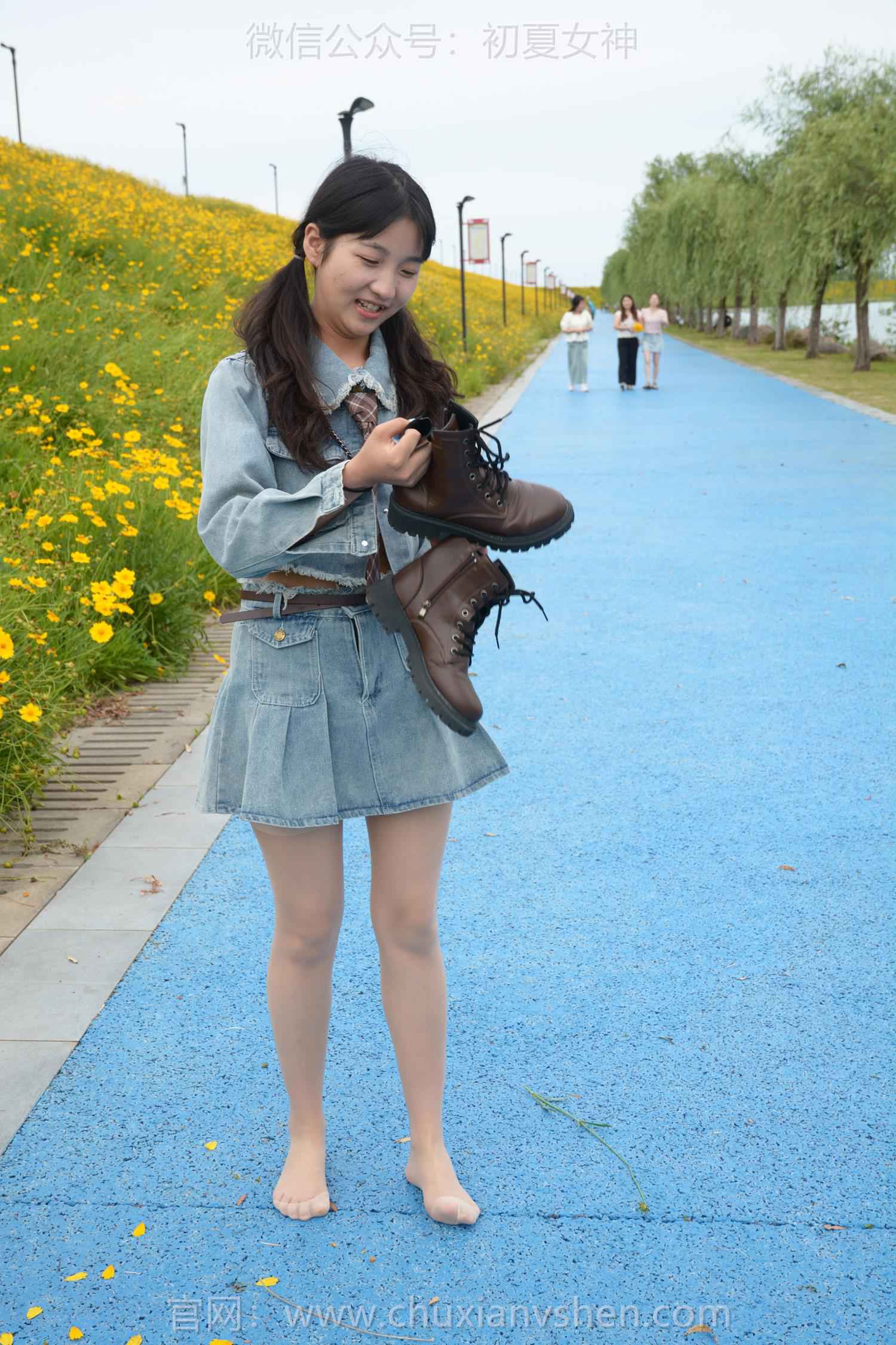 图片[100]-初夏女神 NO.215 点点 七月牛仔[100P] – 速更版-美库