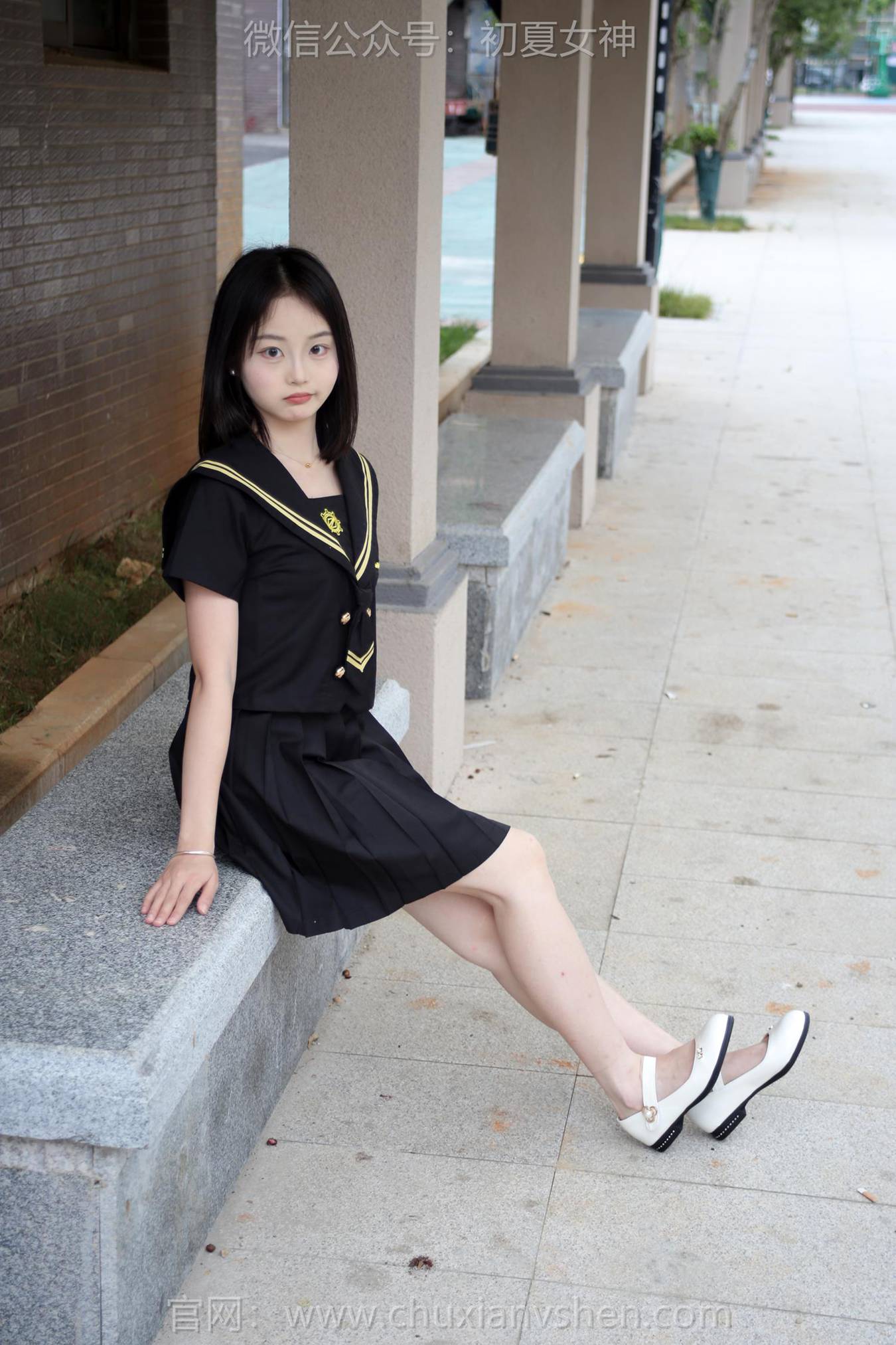 图片[28]-初夏女神 NO.216 双双 黑系水手服[100P] – 速更版-美库