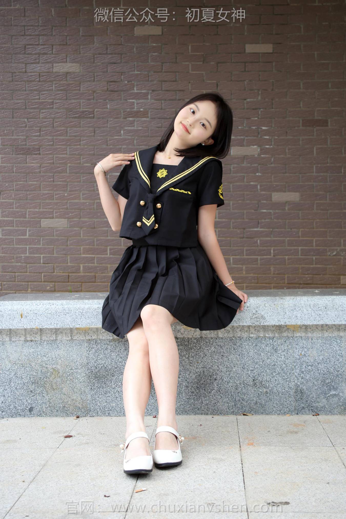 图片[30]-初夏女神 NO.216 双双 黑系水手服[100P] – 速更版-美库