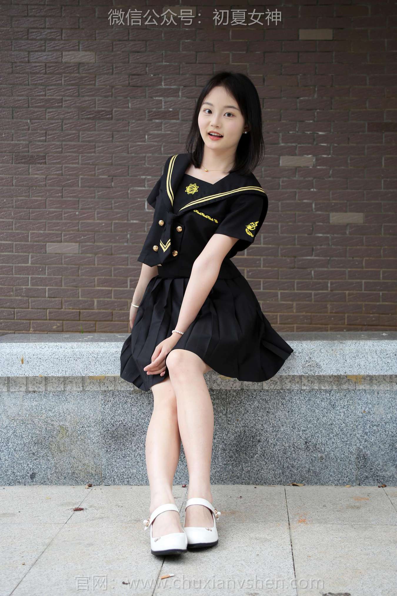 图片[31]-初夏女神 NO.216 双双 黑系水手服[100P] – 速更版-美库